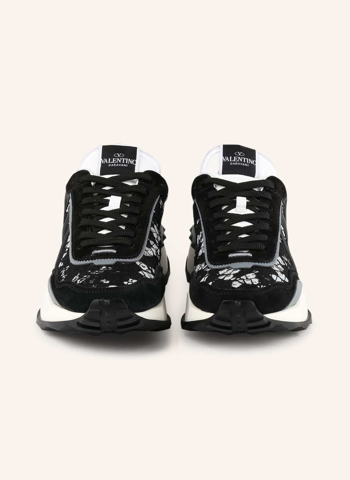 VALENTINO GARAVANI Sneakers V-LOGO, Color: BLACK/ LIGHT GRAY/ WHITE (Image 3)
