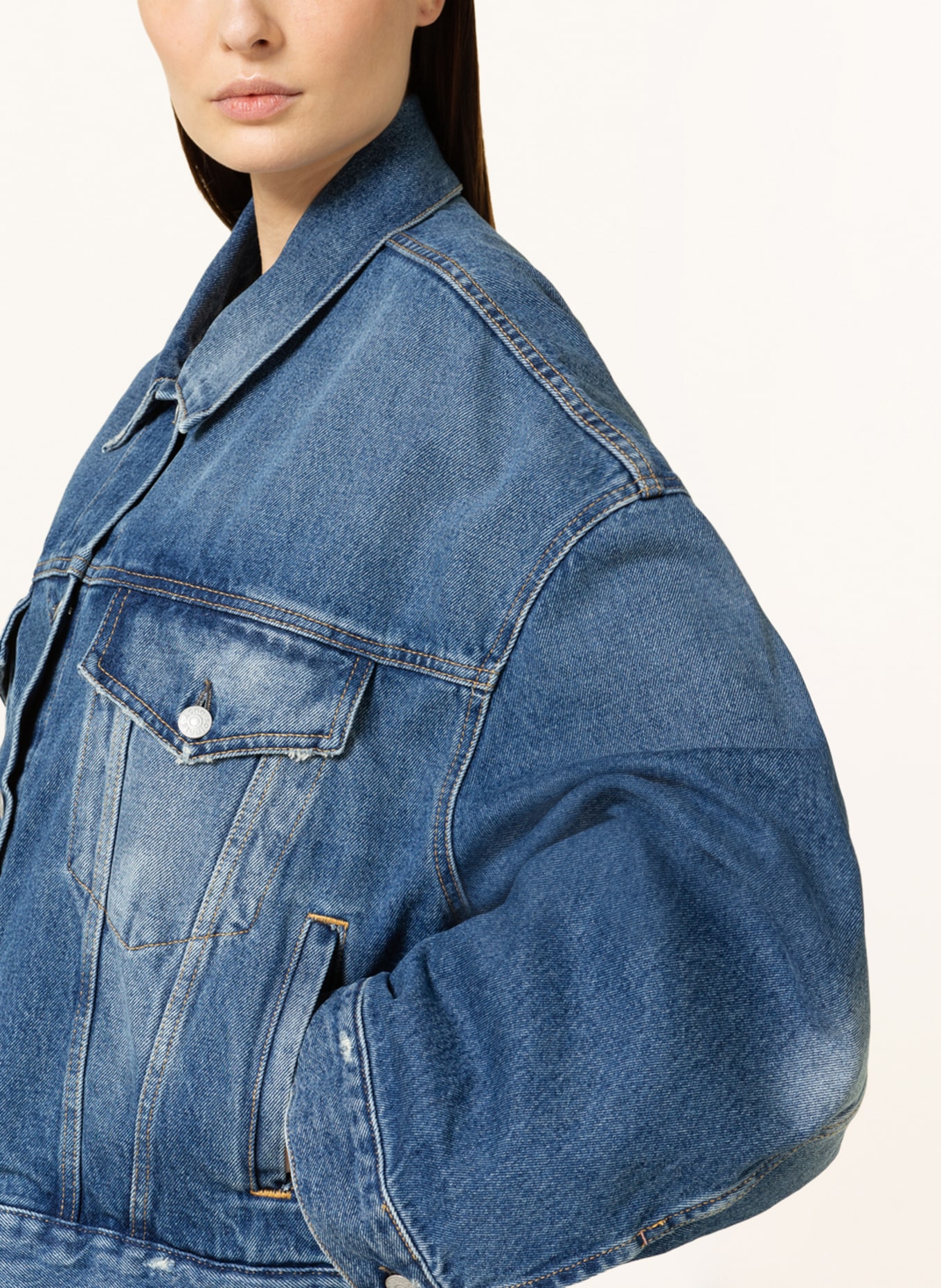Acne Studios Oversized denim jacket, Color: BLUE (Image 4)