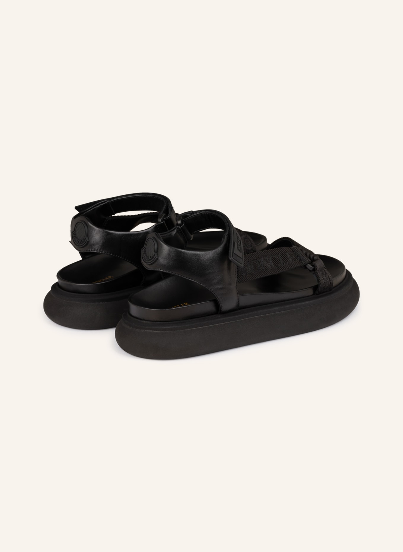 MONCLER Platform sandals CATURA, Color: BLACK (Image 2)