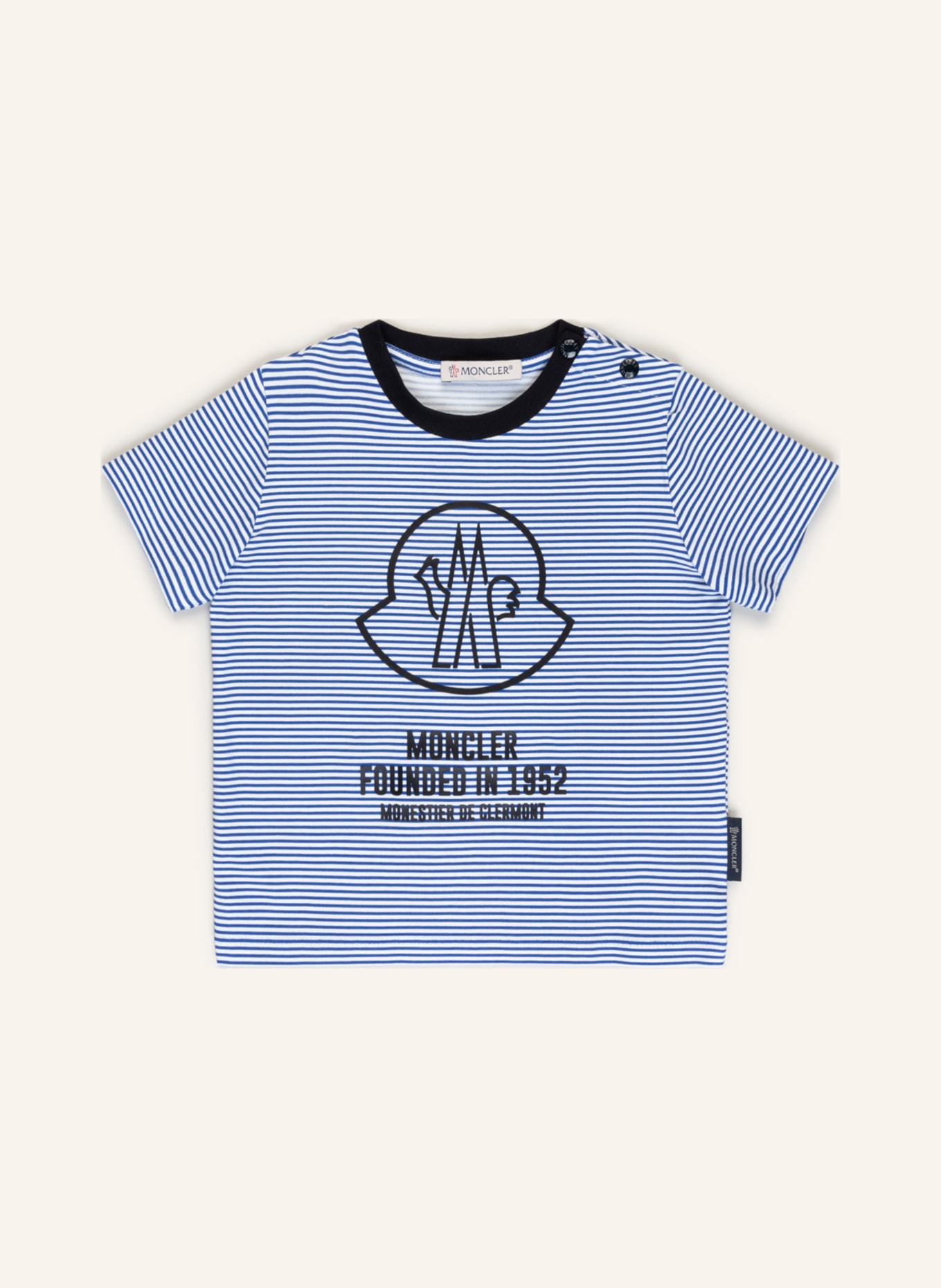 MONCLER enfant T-shirt , Kolor: NIEBIESKI/ BIAŁY/ CZARNY (Obrazek 1)