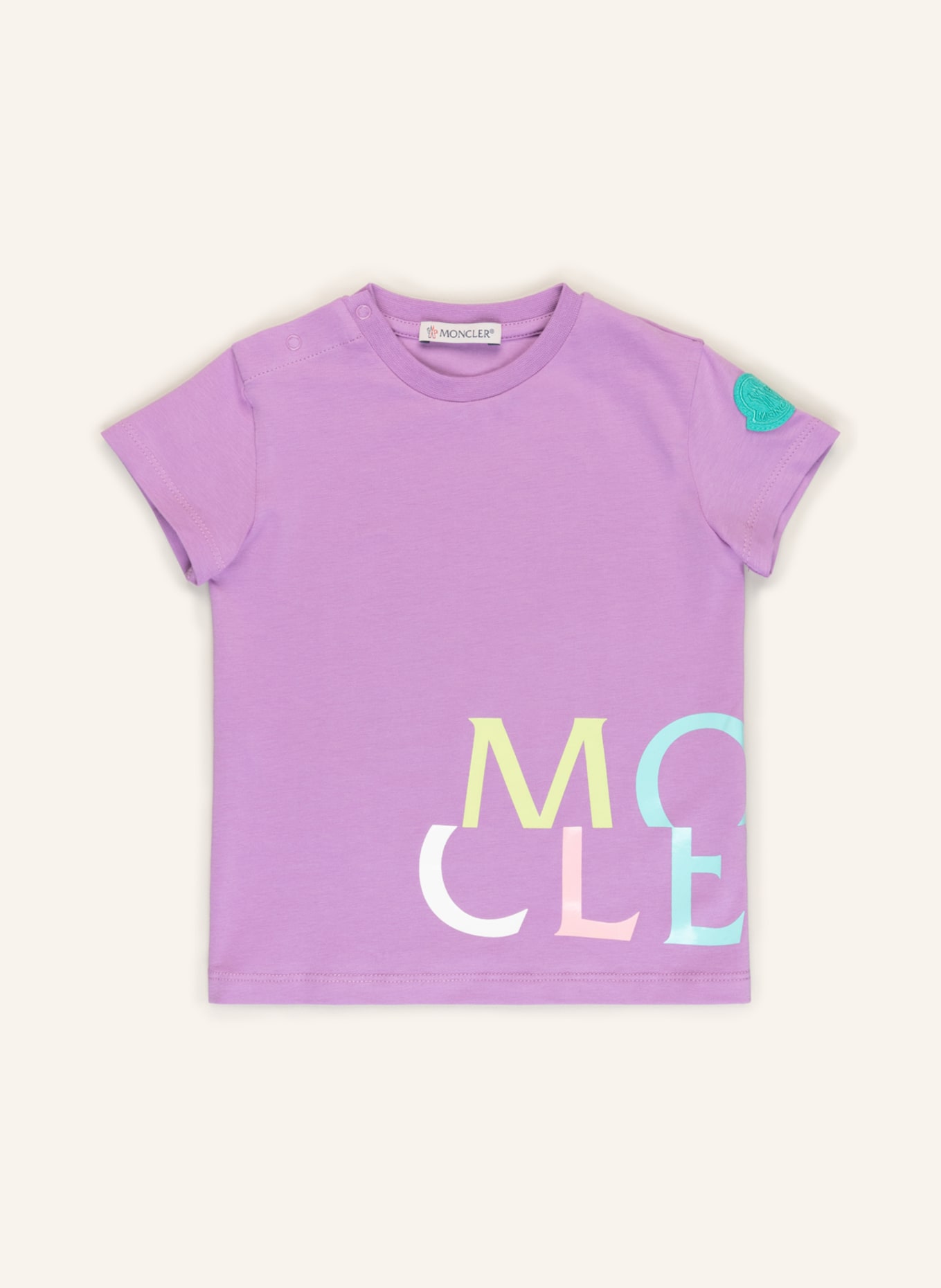 MONCLER enfant T-shirt , Kolor: JASNOFIOLETOWY (Obrazek 1)