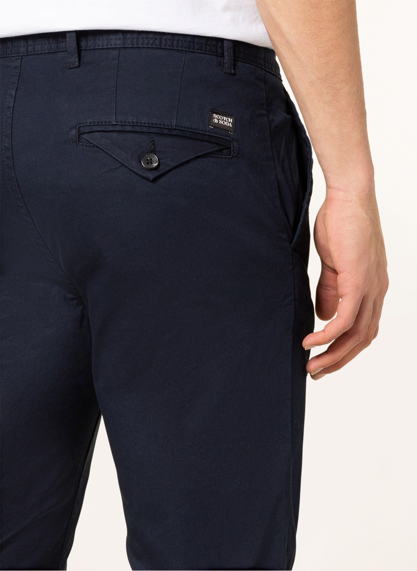 SCOTCH & SODA Chino MOTT Super Slim Fit : DUNKELBLAU