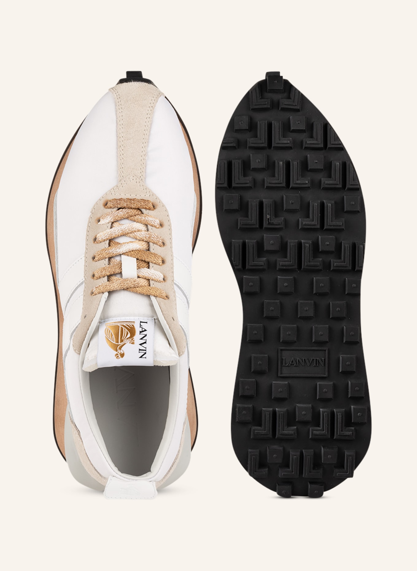 LANVIN Sneakers BUMPR in ecru beige
