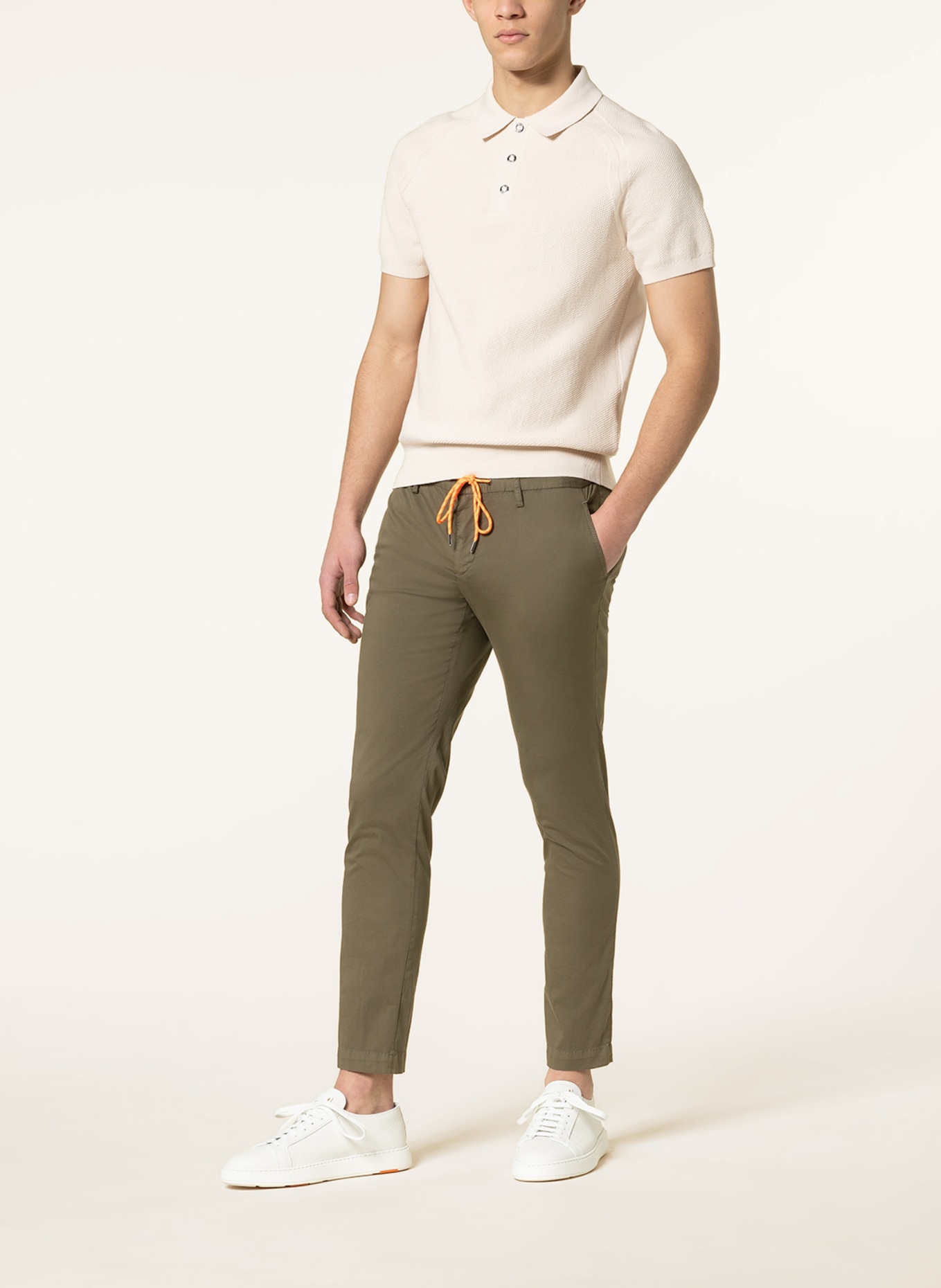 ALBERTO Chinosy JUMP slim fit: KHAKI