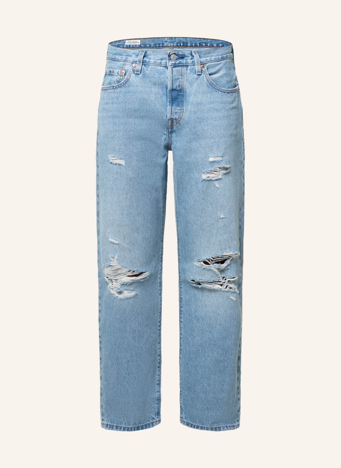 Levi's® Straight jeans 90S 501, Color: 04 Med Indigo - Worn In (Image 1)