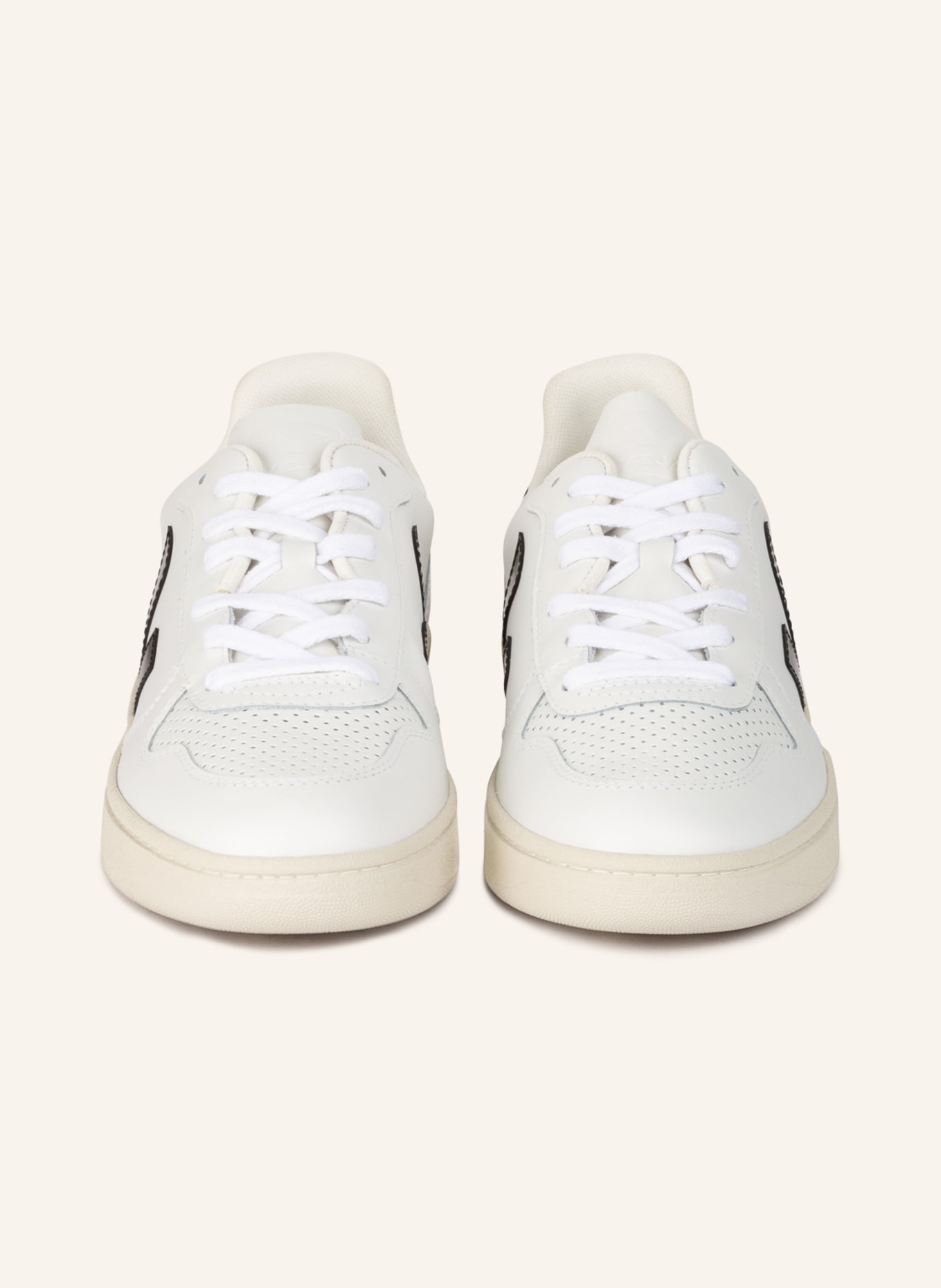 VEJA Sneaker V-10, Farbe: WEISS/ SCHWARZ (Bild 3)