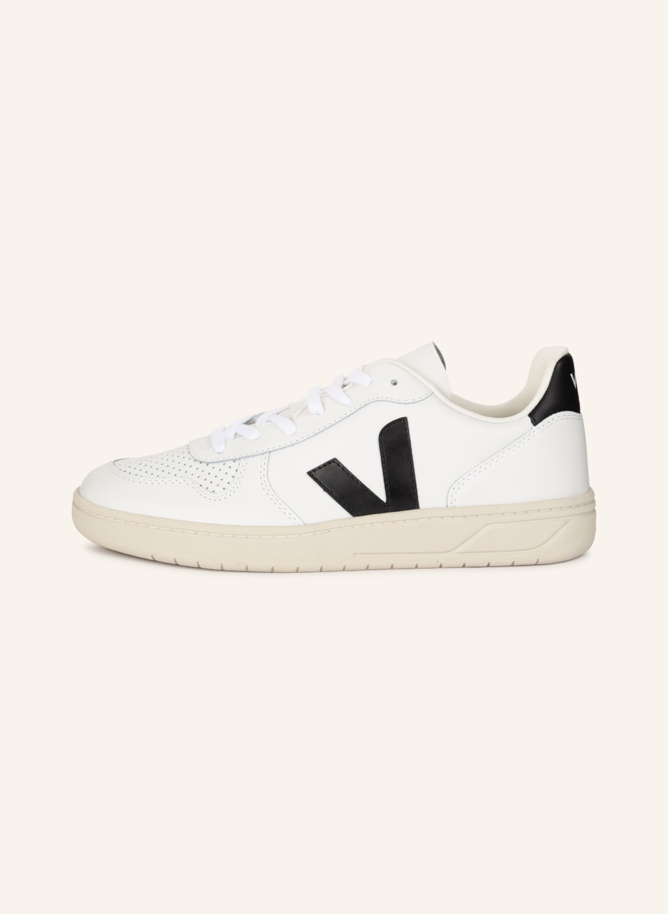VEJA Sneaker V-10, Farbe: WEISS/ SCHWARZ (Bild 4)