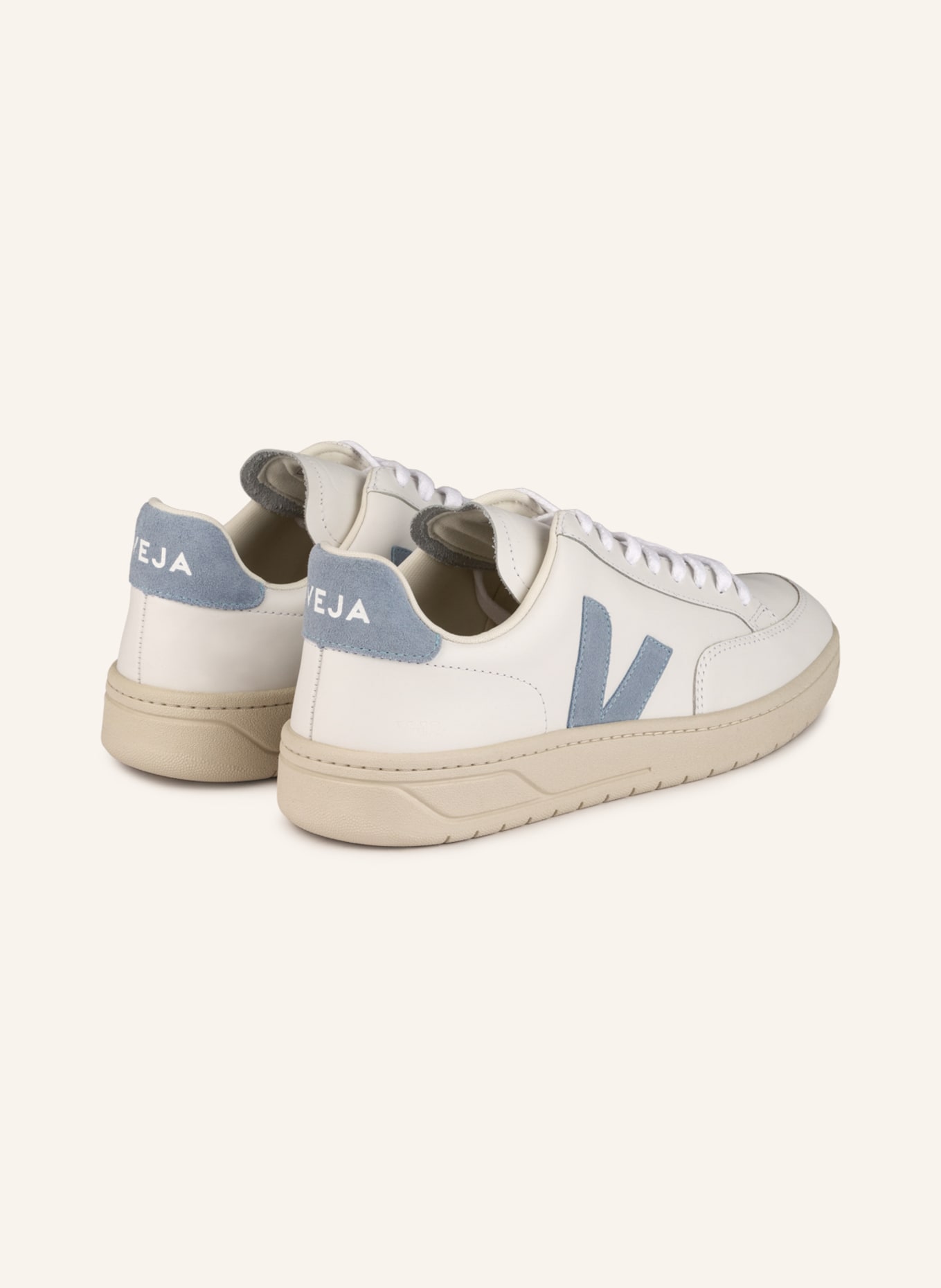 VEJA Sneakers V-12, Color: WHITE/ LIGHT BLUE (Image 2)