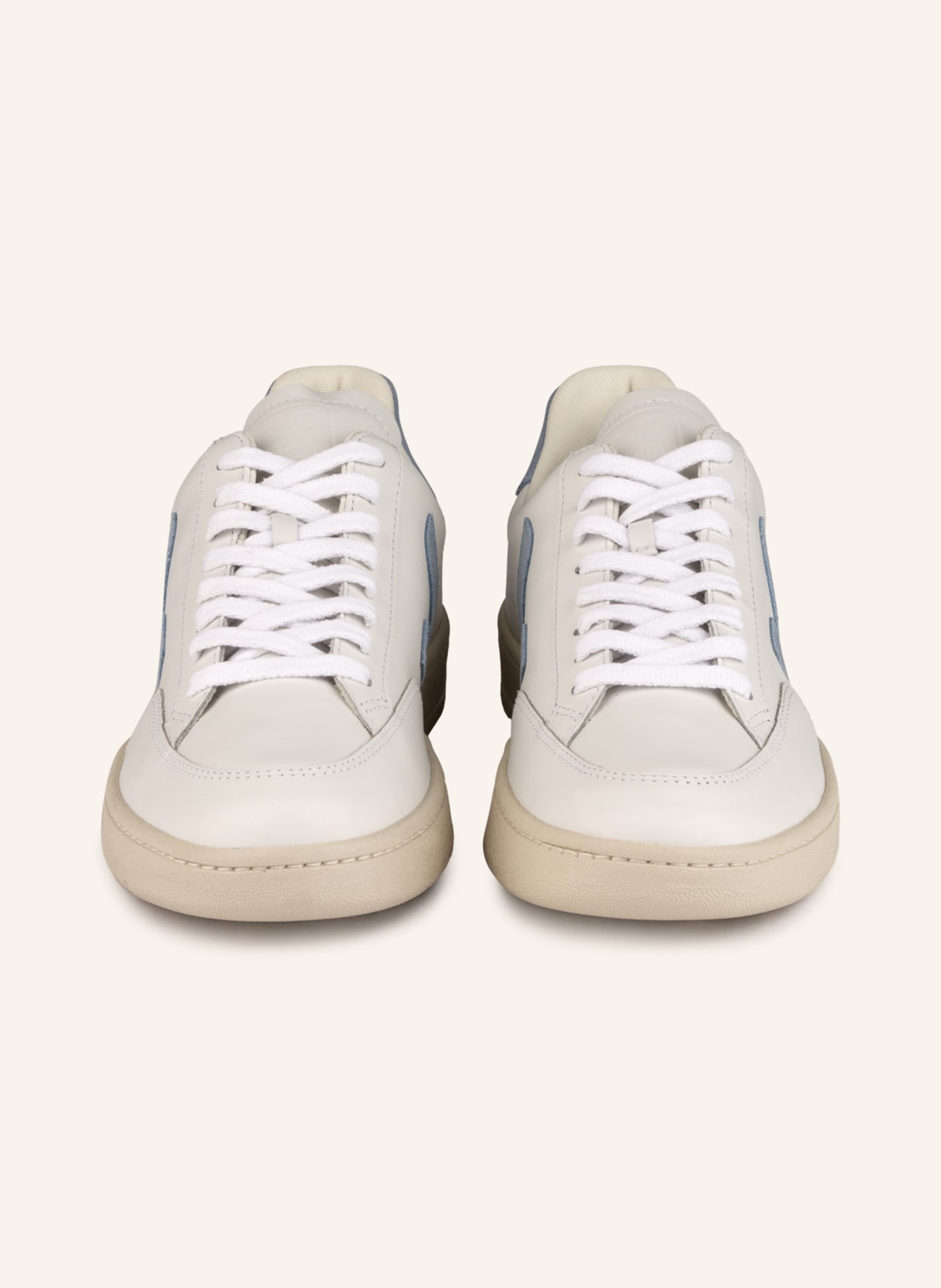 VEJA Sneakers V-12, Color: WHITE/ LIGHT BLUE (Image 3)