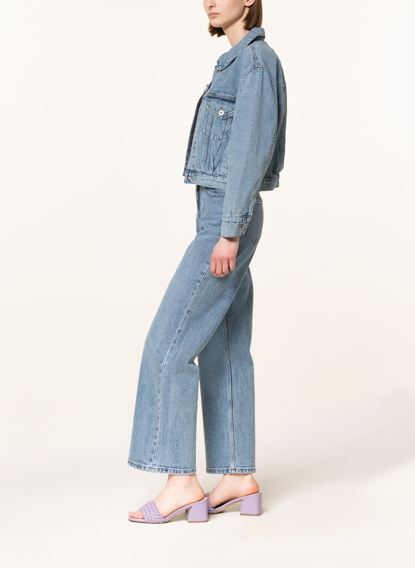 ONLY Straight Jeans, Farbe: Medium Blue Denim/NAS365 (Bild 4)