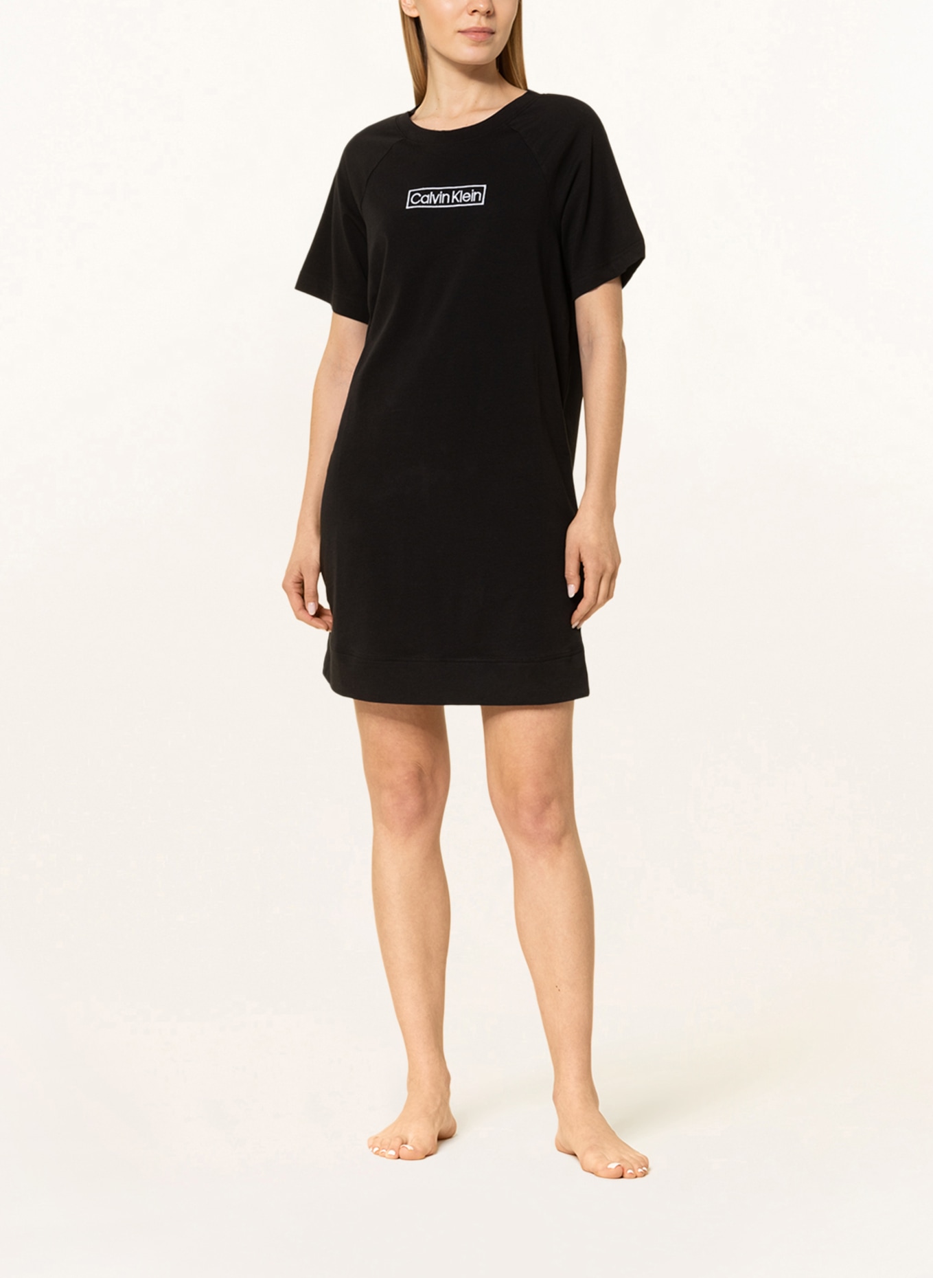 Calvin Klein Nightgown REIMAGINED HERITAGE , Color: BLACK (Image 2)