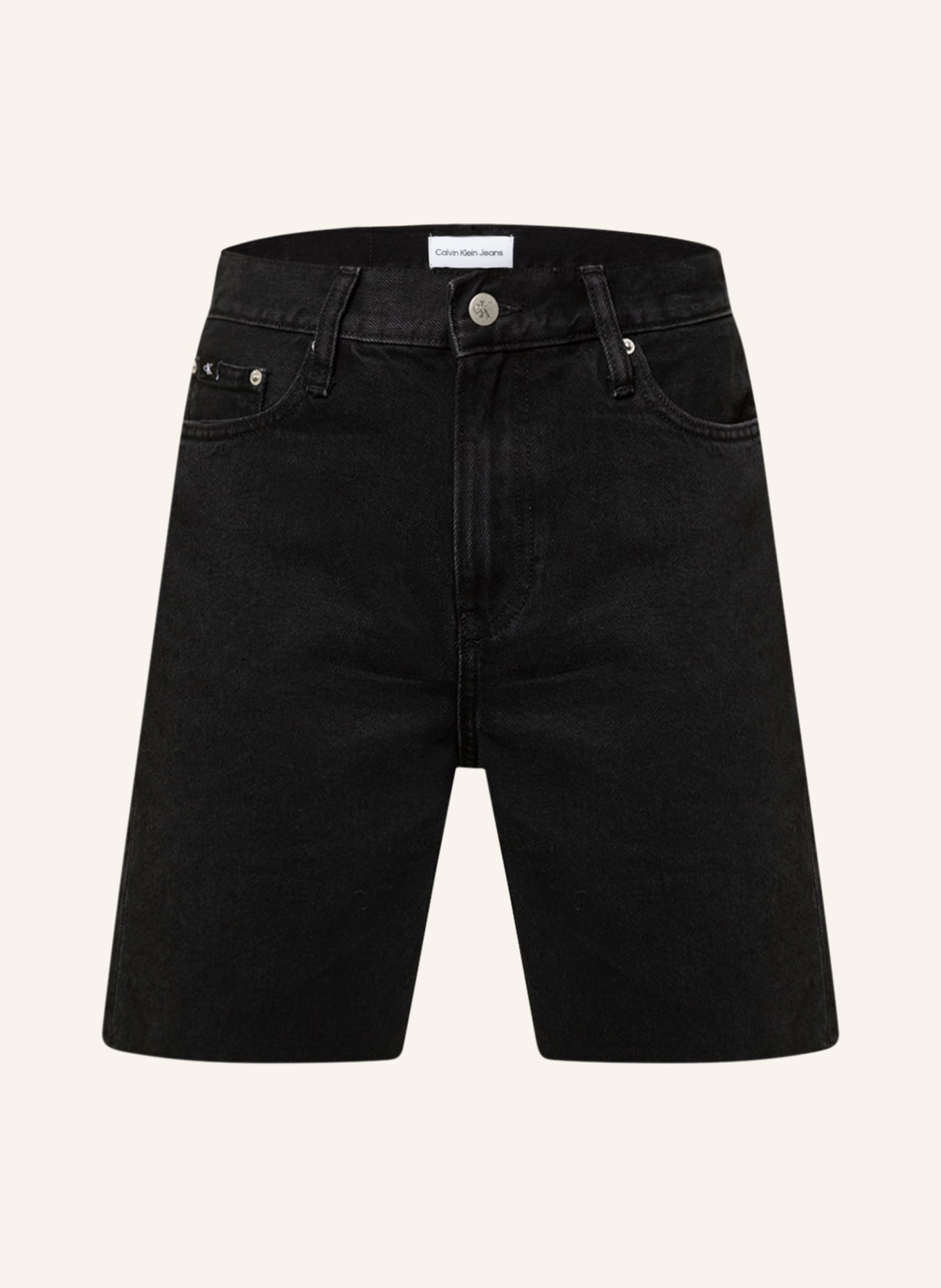Calvin Klein Jeans Denim shorts, Color: BLACK (Image 1)