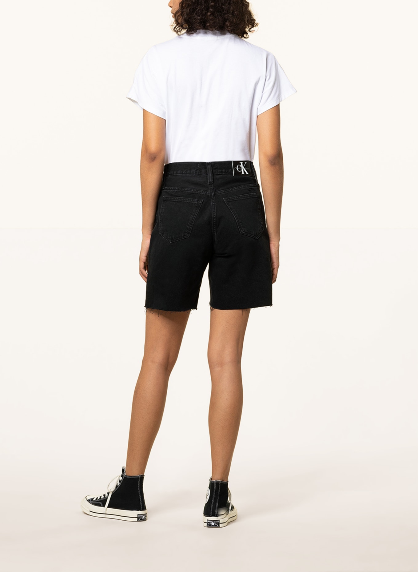 Calvin Klein Jeans Denim shorts, Color: BLACK (Image 3)