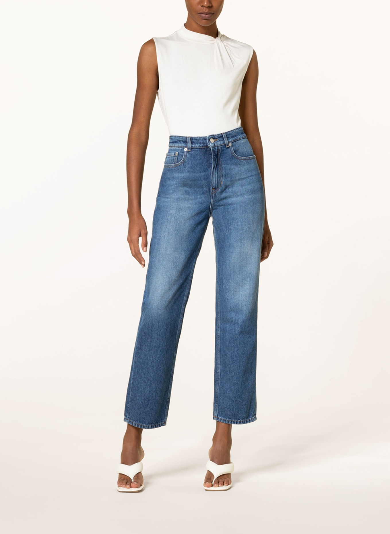 BOSS Jeans STRAIGHT CROP 2.0 , Color: 434 BRIGHT BLUE (Image 2)