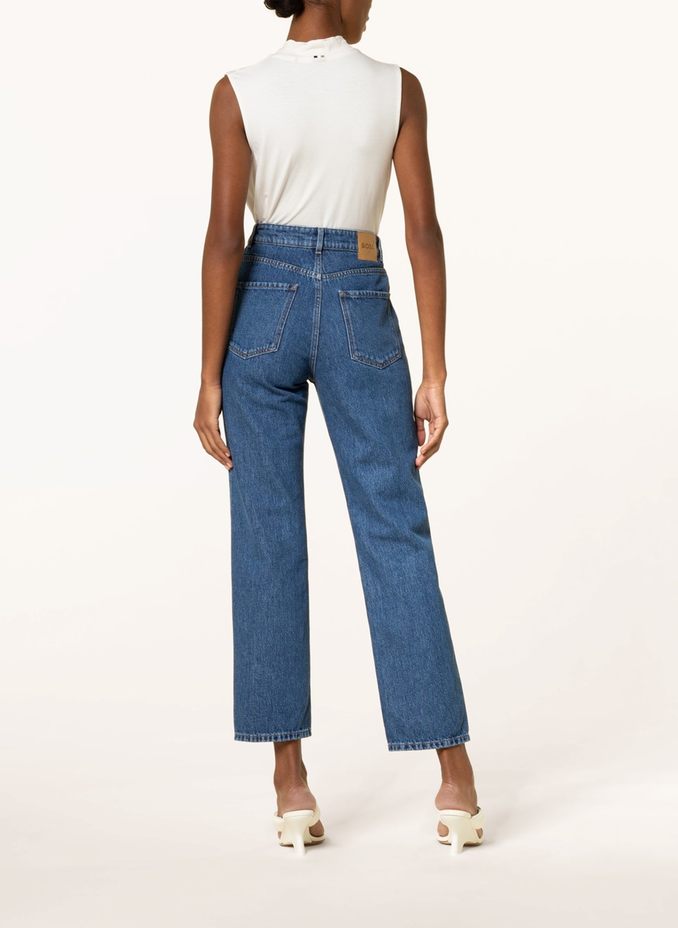 BOSS Jeans STRAIGHT CROP 2.0 , Color: 434 BRIGHT BLUE (Image 3)