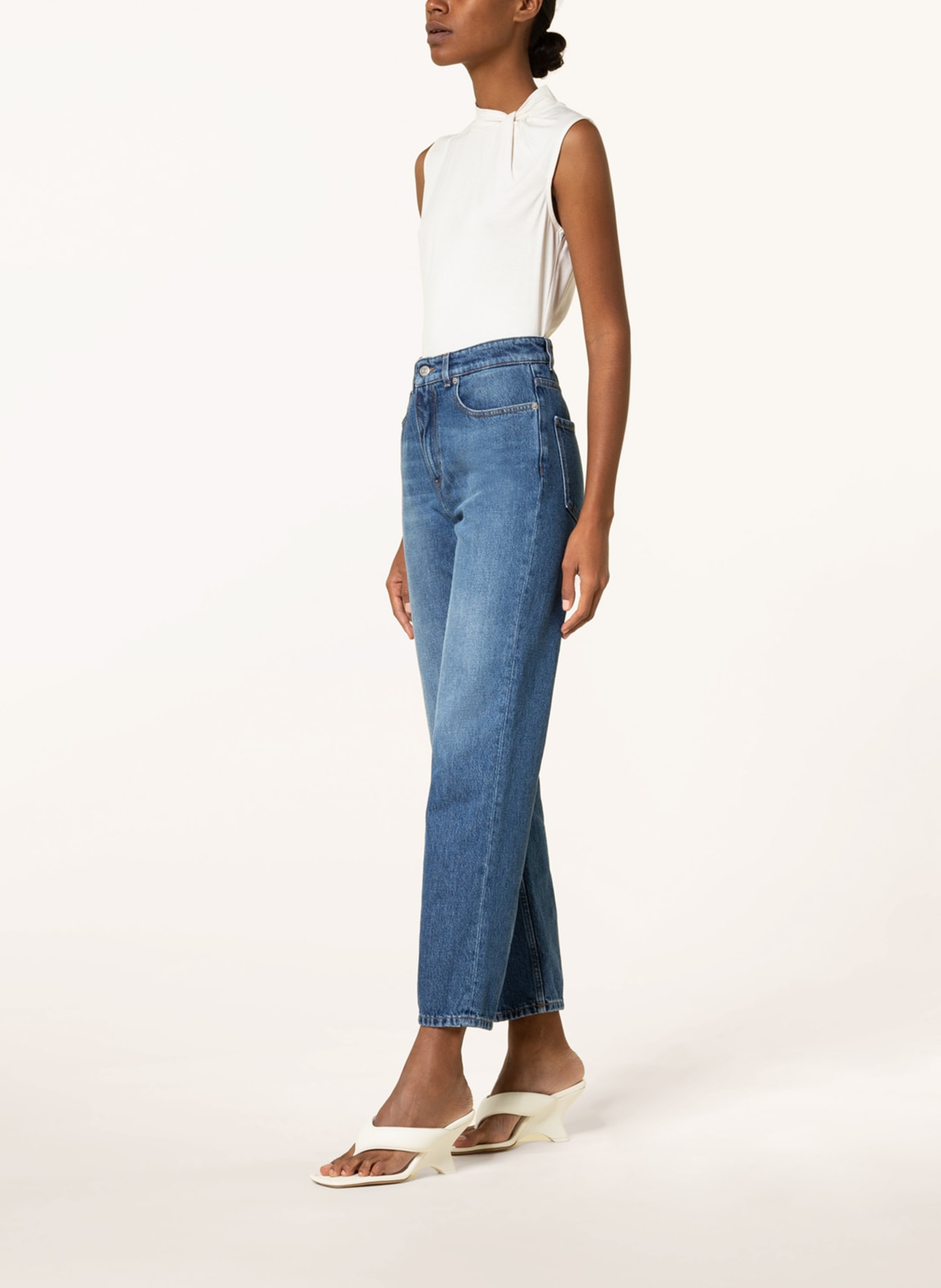 BOSS Jeans STRAIGHT CROP 2.0 , Color: 434 BRIGHT BLUE (Image 4)
