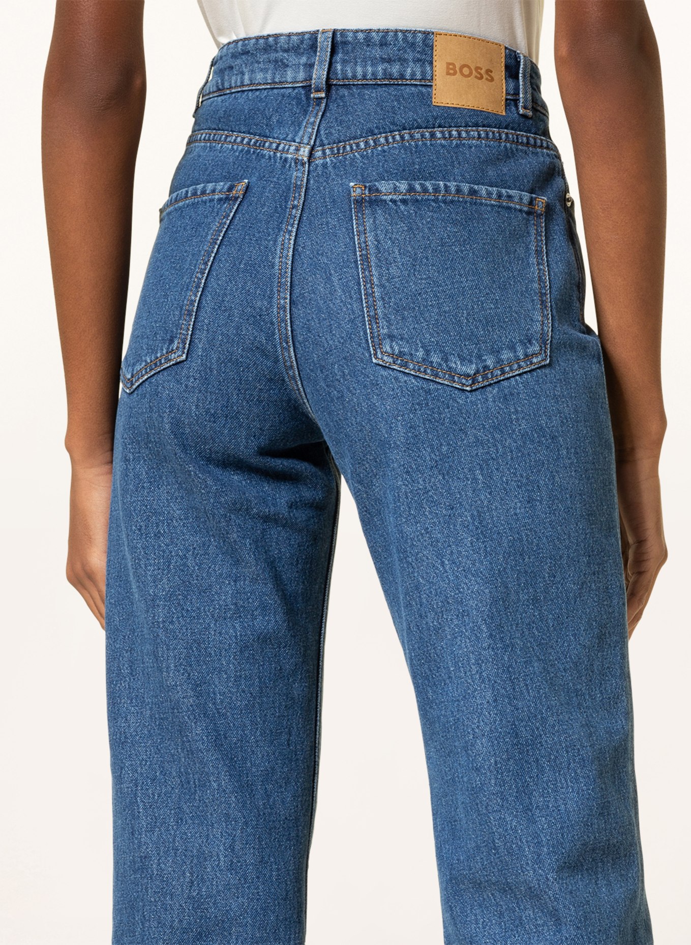 BOSS Jeans STRAIGHT CROP 2.0 , Color: 434 BRIGHT BLUE (Image 5)