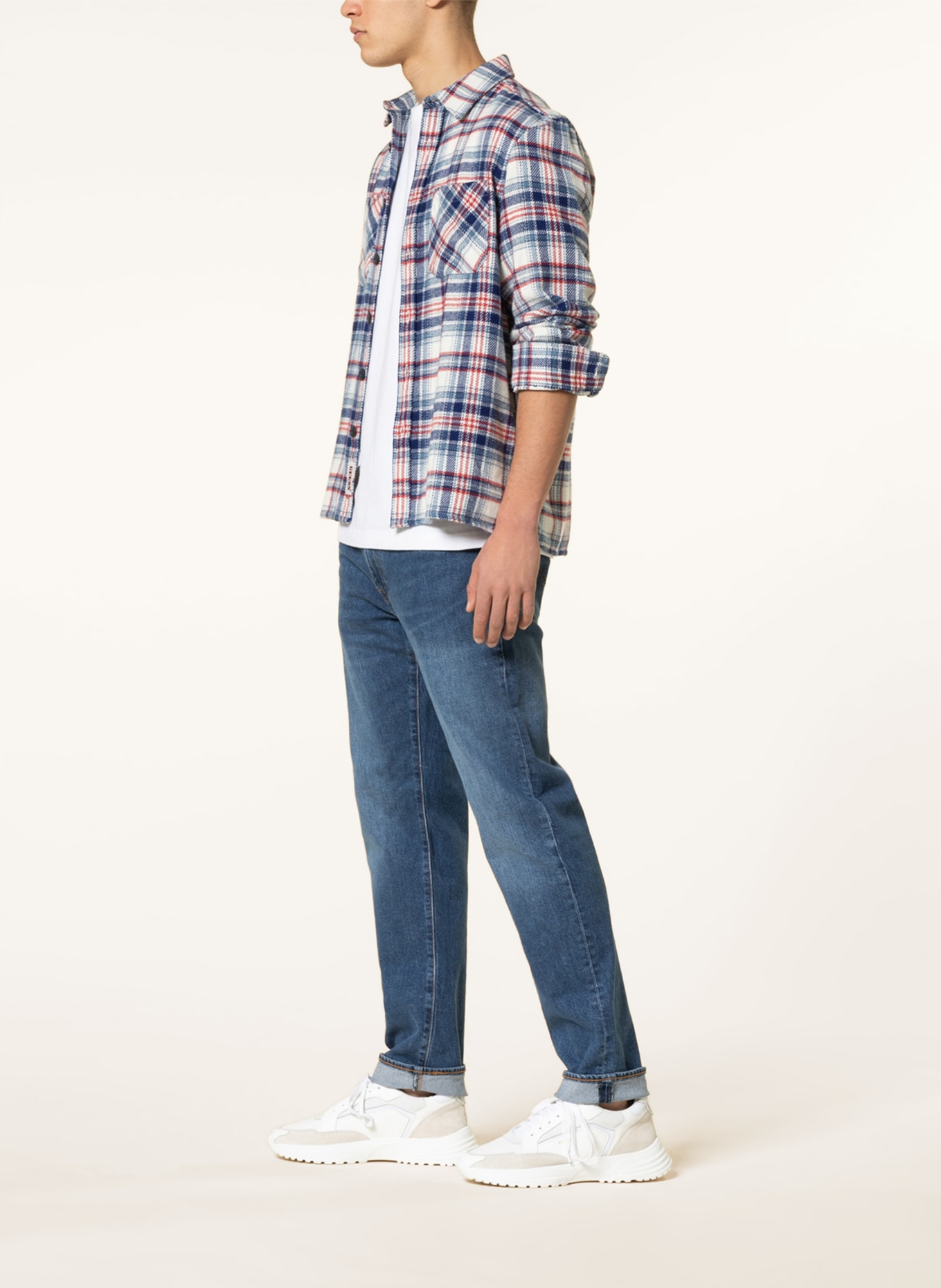 Levi's® Jeans 502 tapered fit, Color: 77 Dark Indigo - Worn In (Image 4)