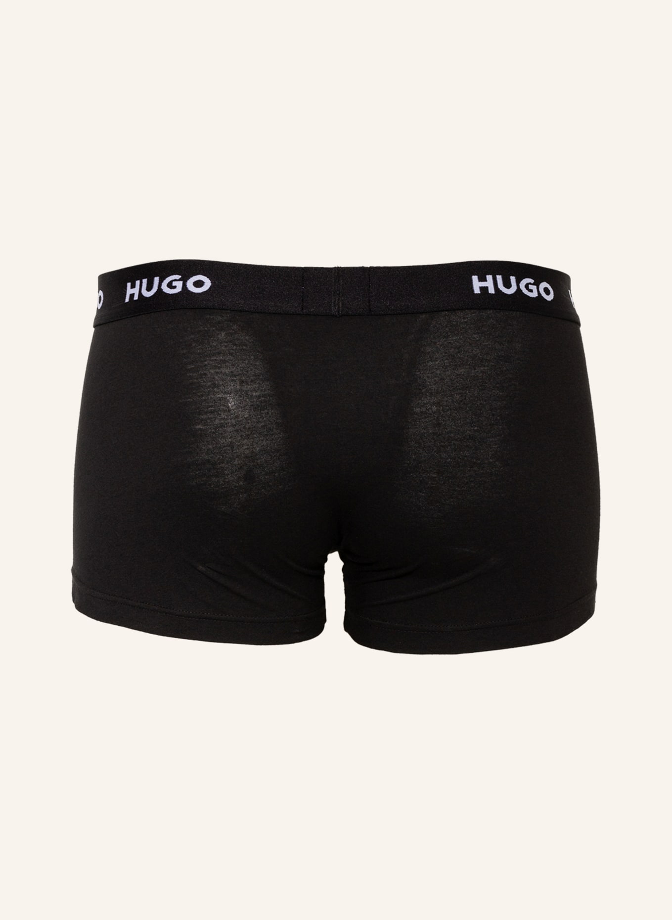 HUGO 3er-Pack Boxershorts: SCHWARZ