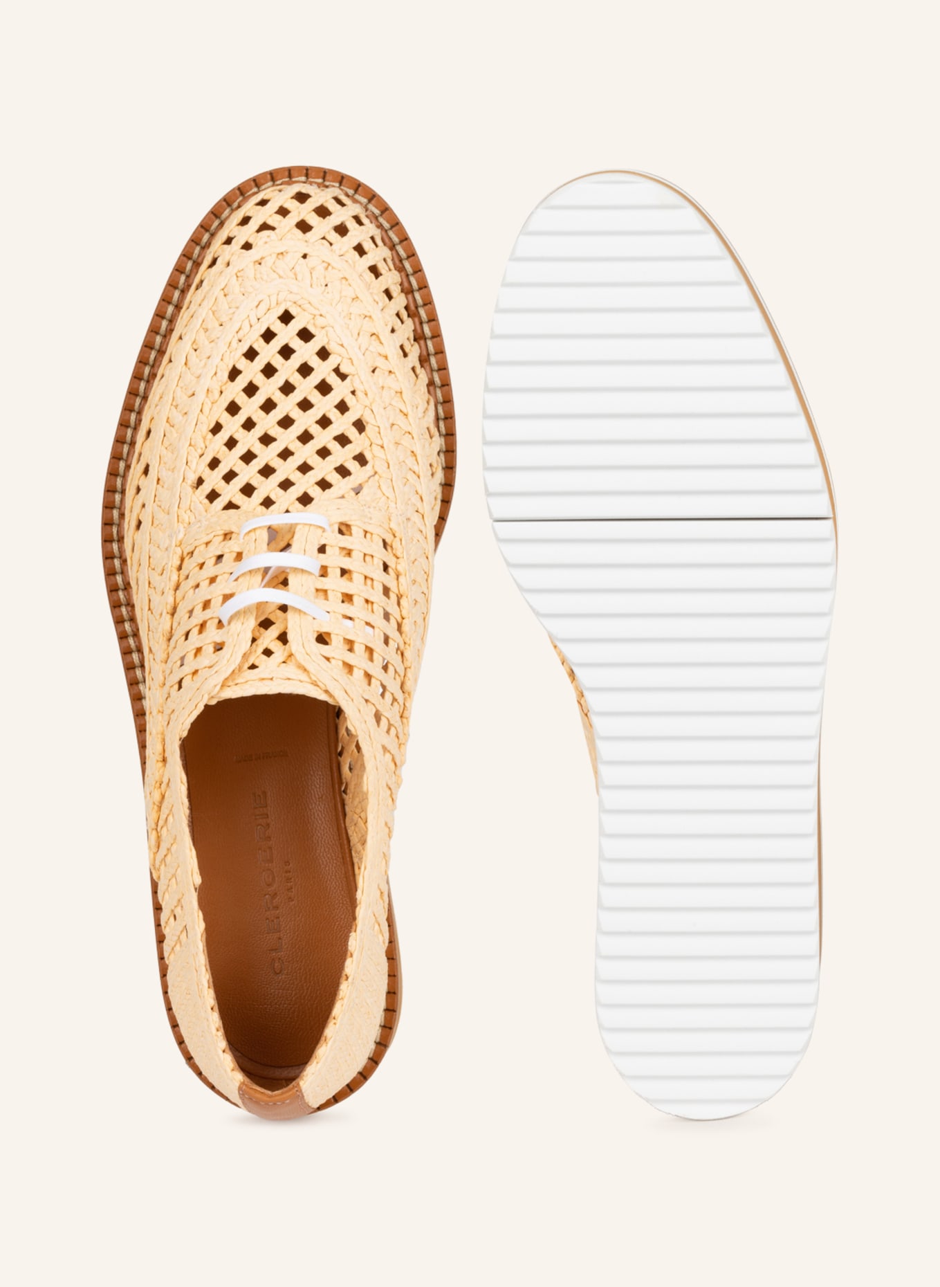CLERGERIE Platform lace-up shoes BIBA, Color: LIGHT BROWN (Image 5)