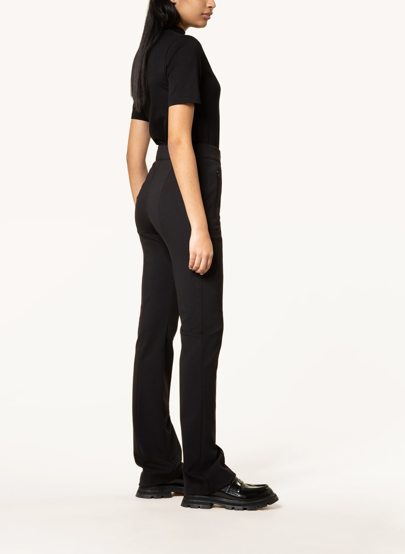 HUGO Kalhoty HESERA: ČERNÁ