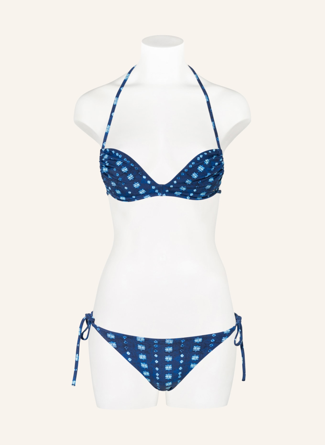TOMMY HILFIGER Triangle bikini top, Color: LIGHT BLUE/ DARK BLUE (Image 2)