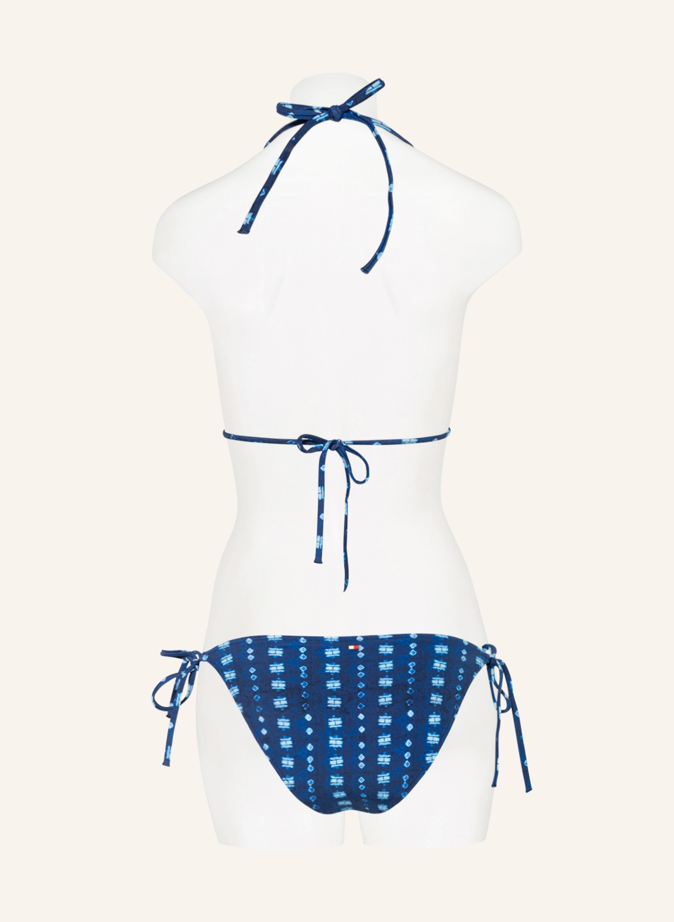 TOMMY HILFIGER Triangle bikini top, Color: LIGHT BLUE/ DARK BLUE (Image 3)