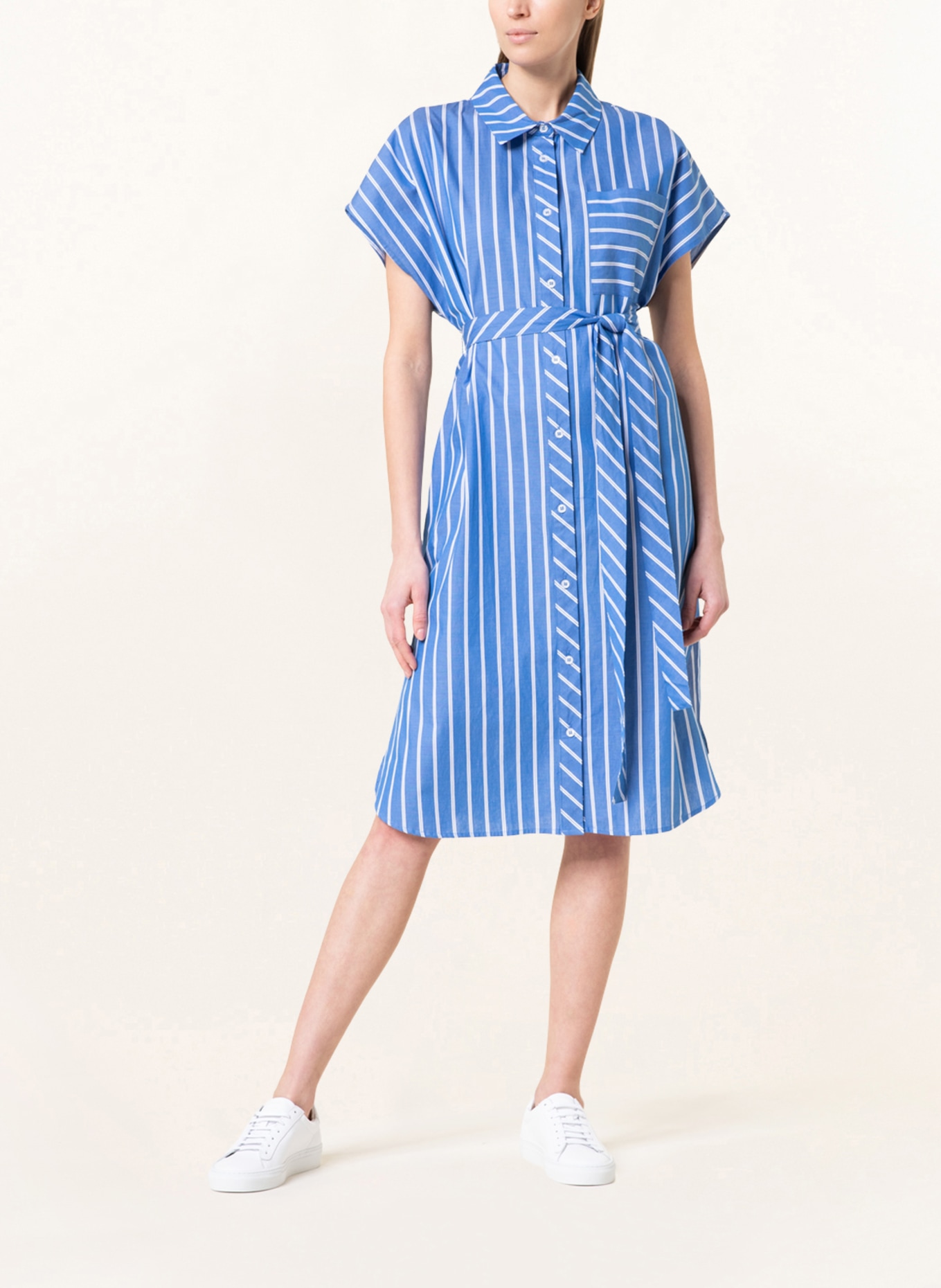 darling harbour Shirt dress, Color: BLUE/ WHITE (Image 2)
