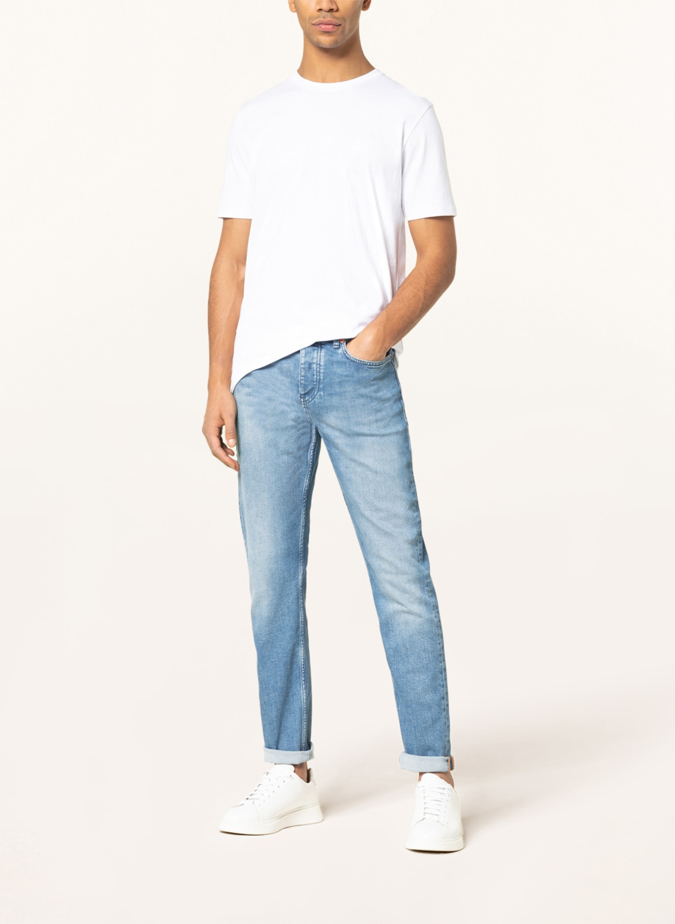 BOSS Jeans TABER Tapered Fit, Farbe: 436 BRIGHT BLUE (Bild 2)