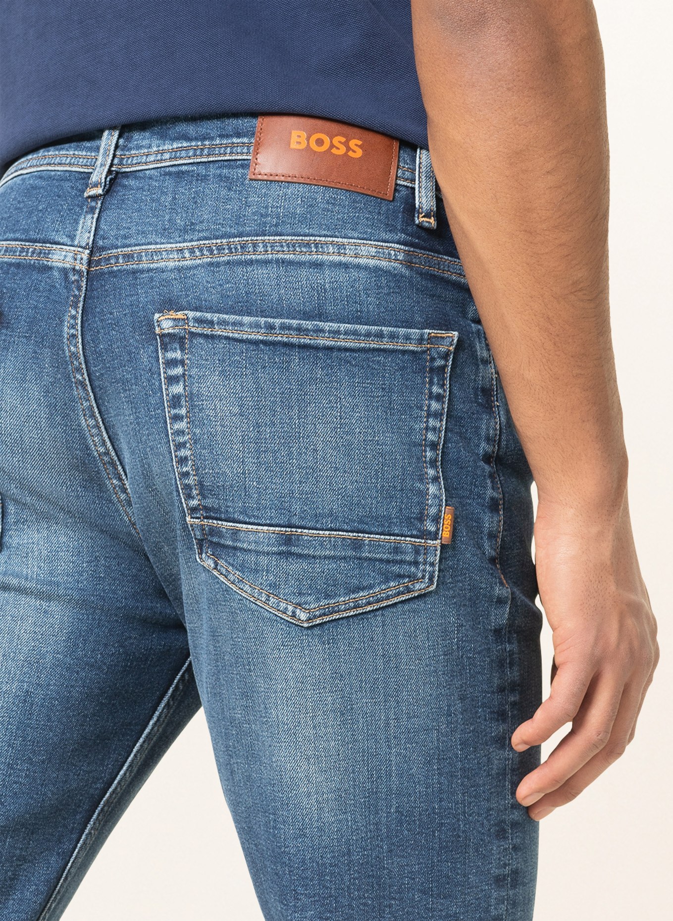 BOSS Jeans TABER Tapered Fit, Farbe: 428 MEDIUM BLUE (Bild 5)