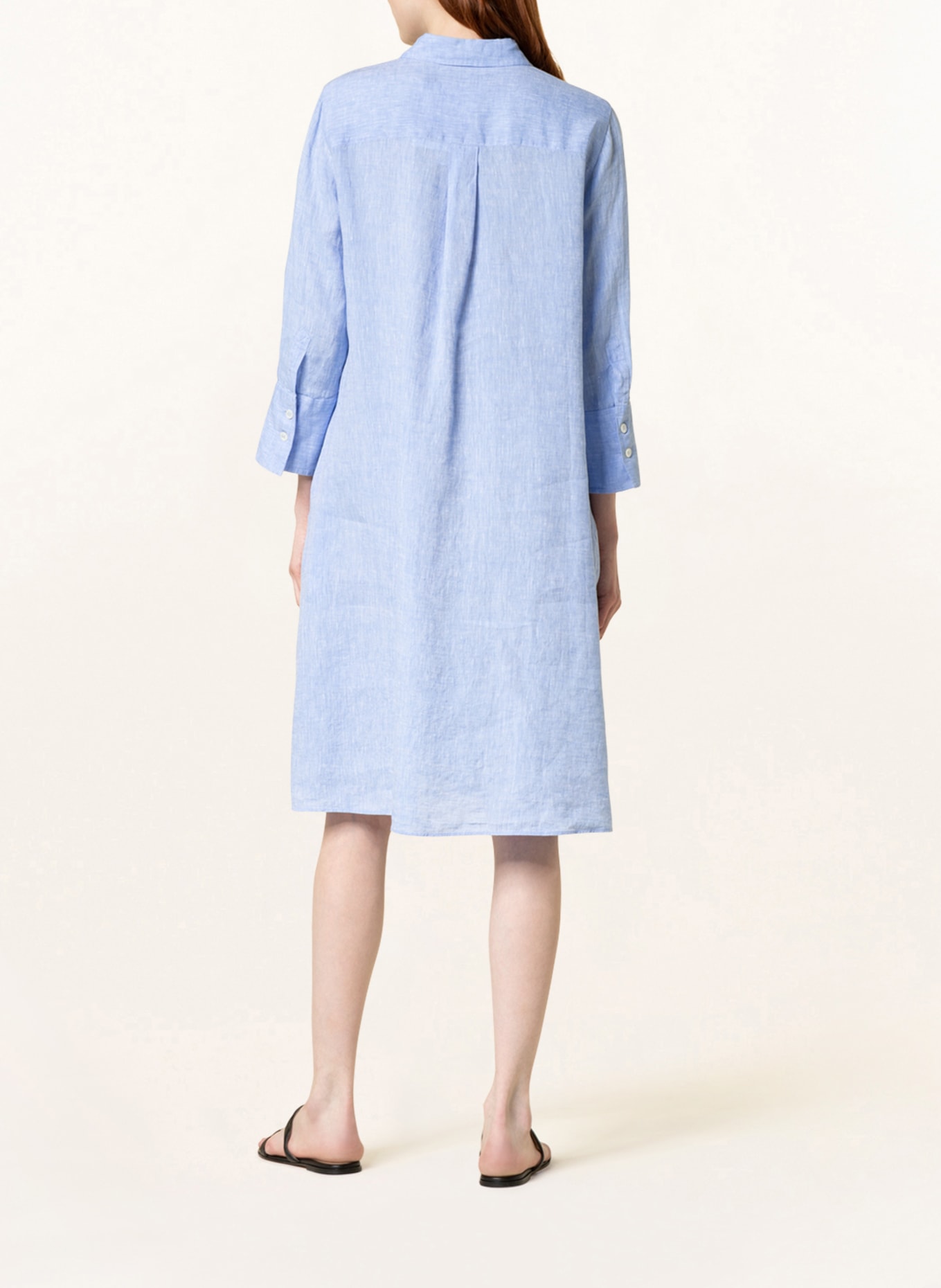 ROBERT FRIEDMAN Shirt dress LENA made of linen, Color: LIGHT BLUE (Image 3)