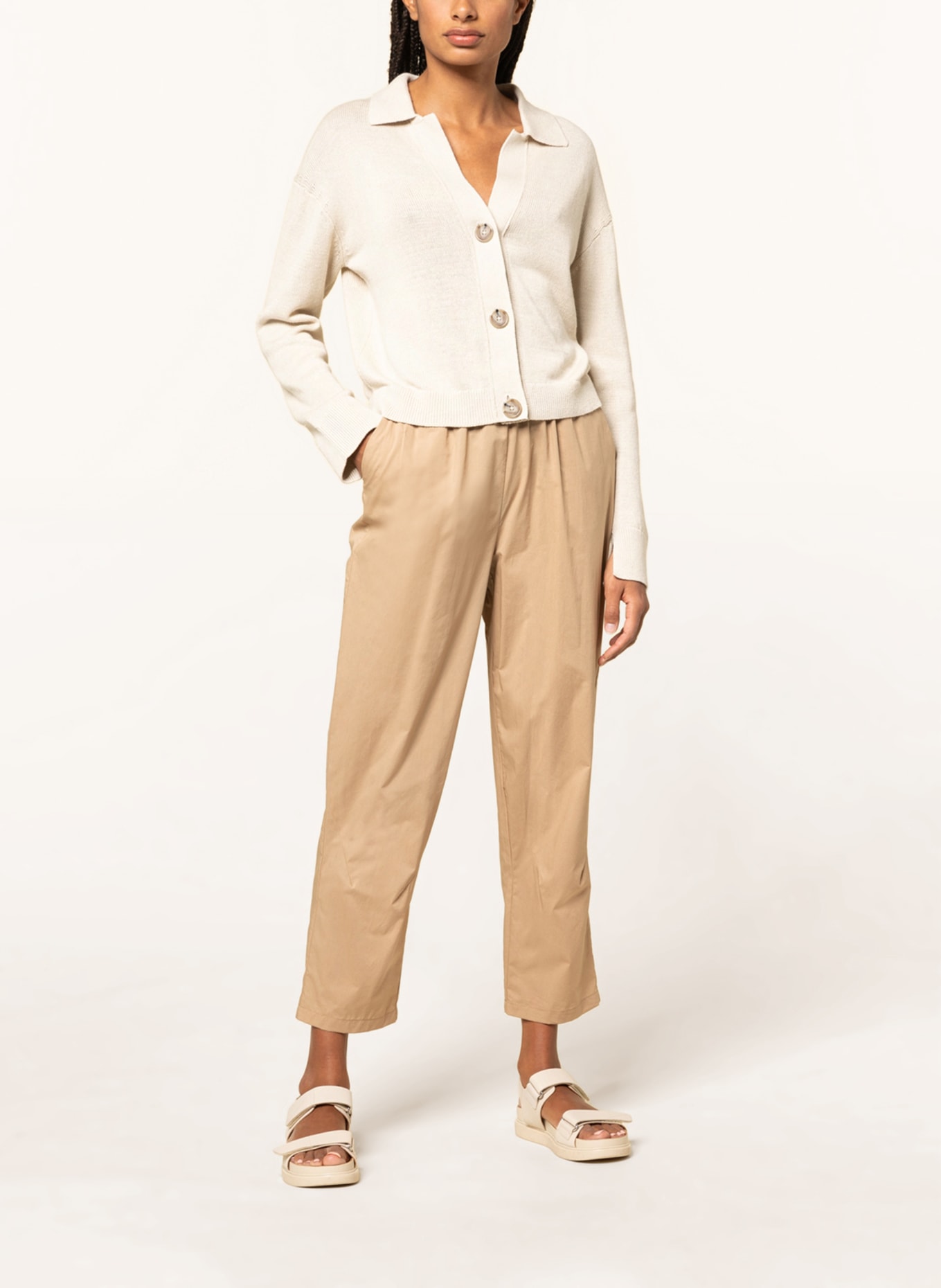 darling harbour 7/8 trousers , Color: BEIGE (Image 2)