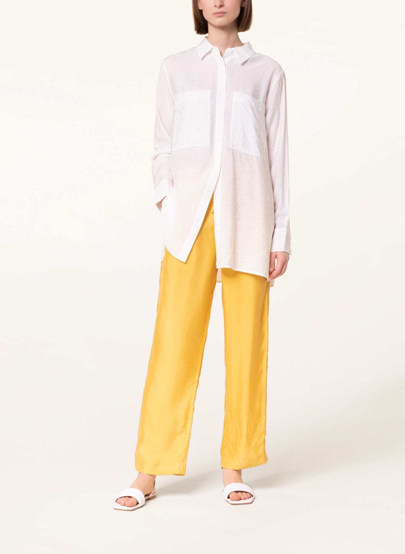 JcSophie Wide leg trousers LIVORNO, Color: DARK YELLOW (Image 2)