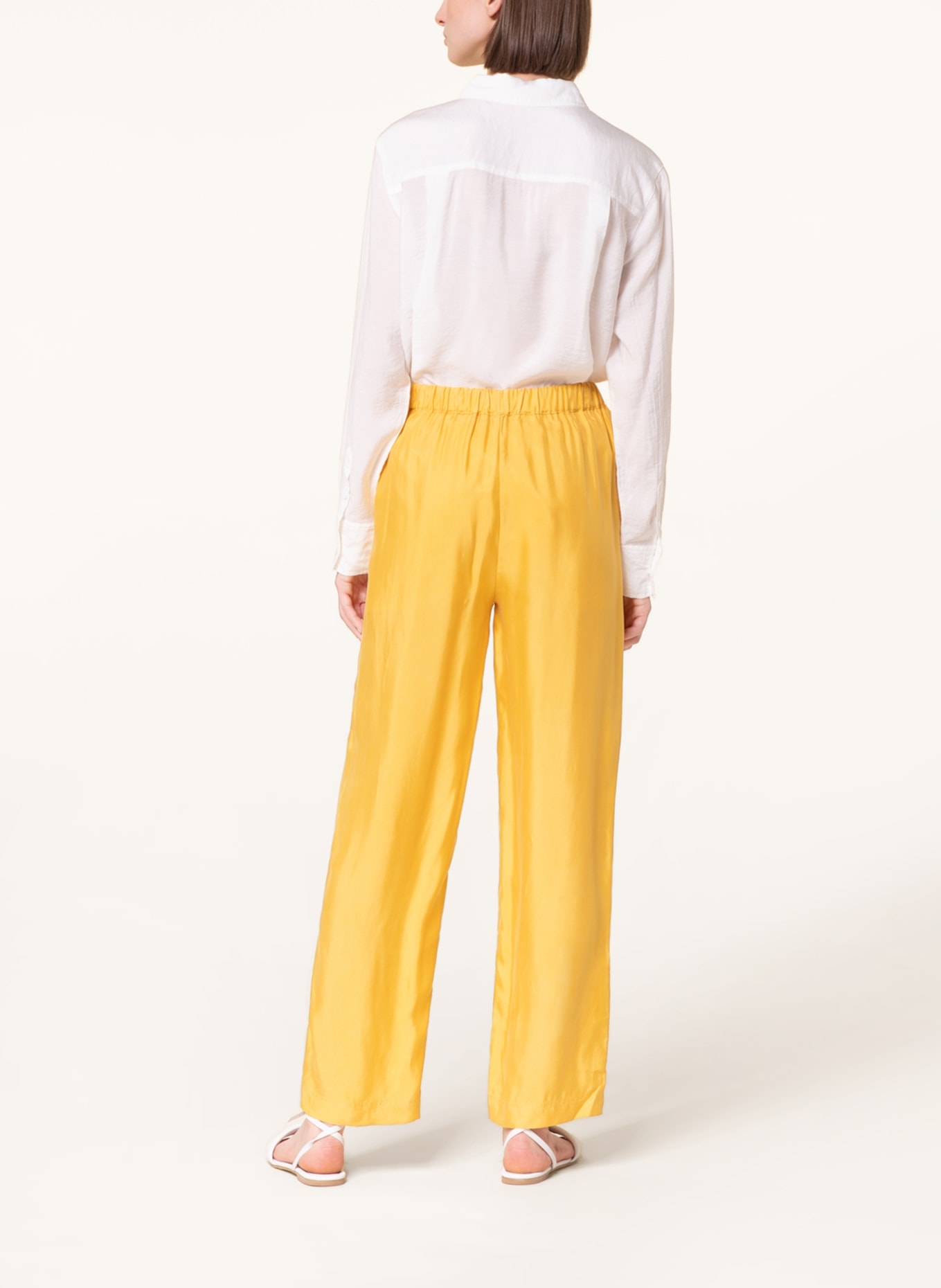 JcSophie Wide leg trousers LIVORNO, Color: DARK YELLOW (Image 3)