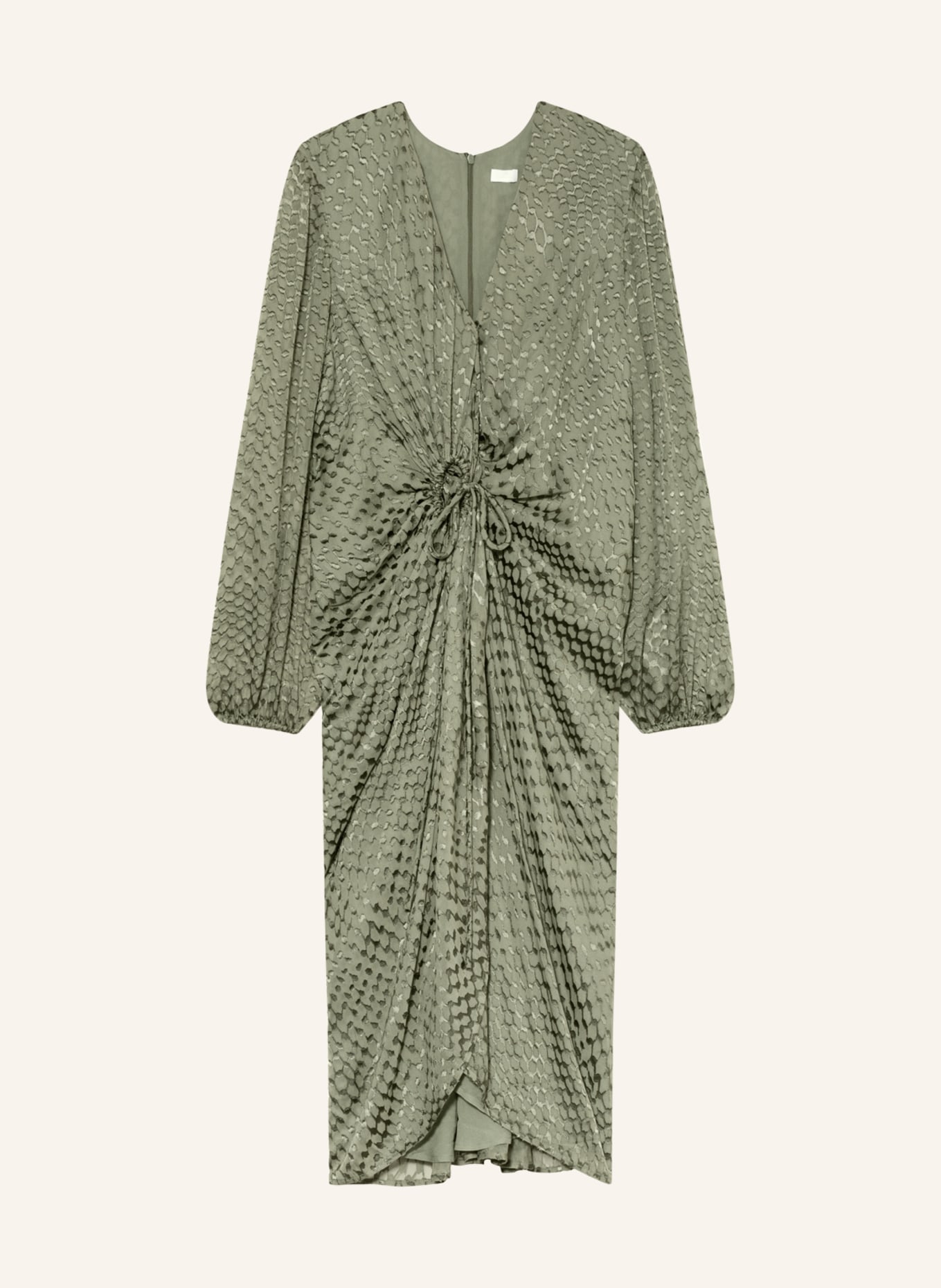 Lala Berlin Wrap dress DAMA , Color: OLIVE (Image 1)