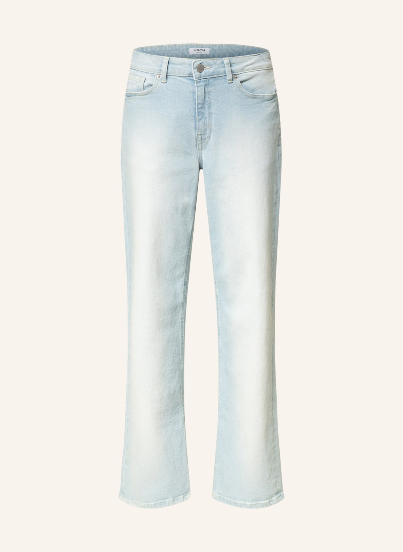 MSCH COPENHAGEN Flared Jeans ABRIL RIKKA, Farbe: Light Blue Wash (Bild 1)