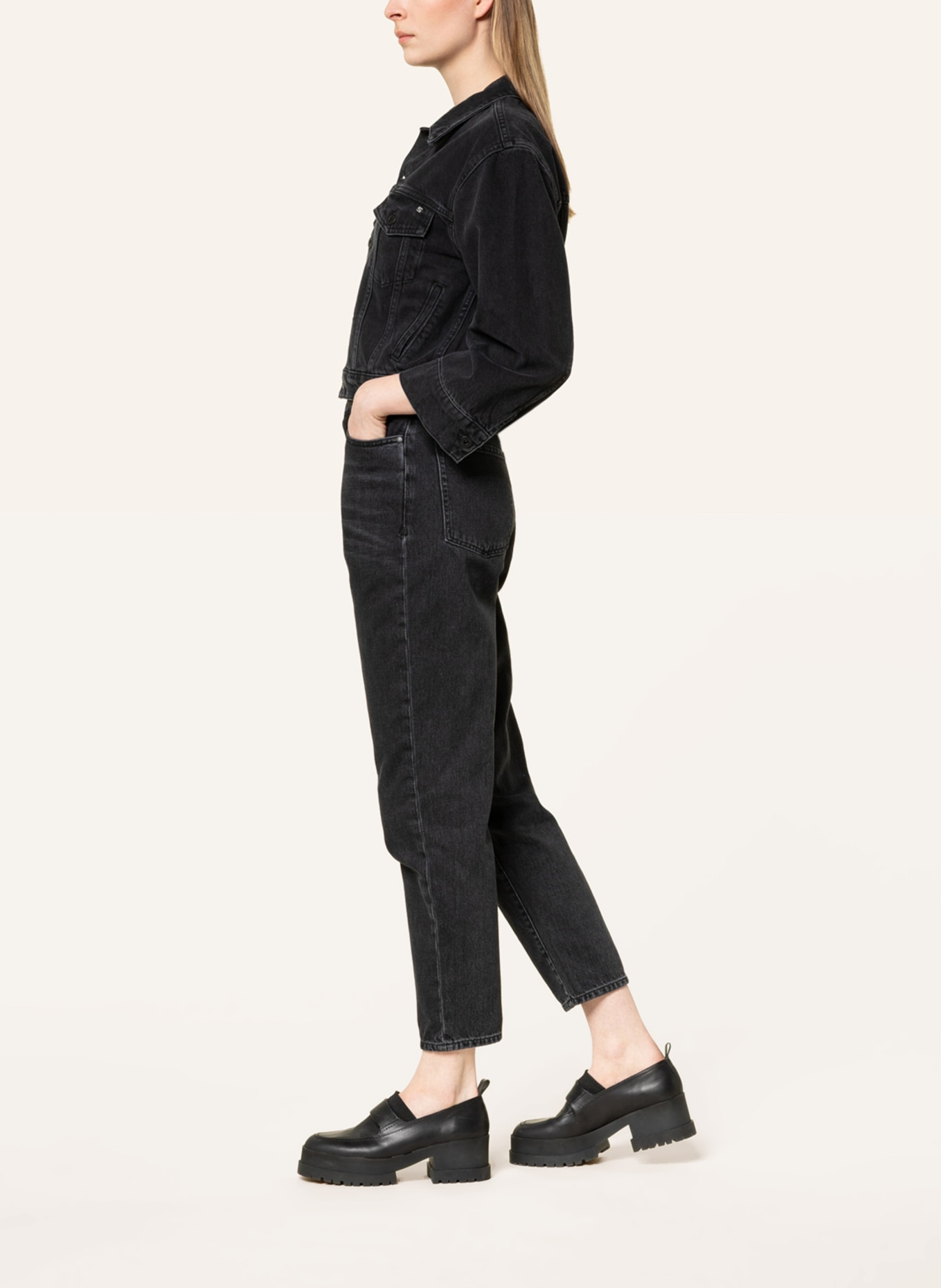 ARMEDANGELS Mom jeans MAIRAA , Color: 472 washed down black (Image 4)