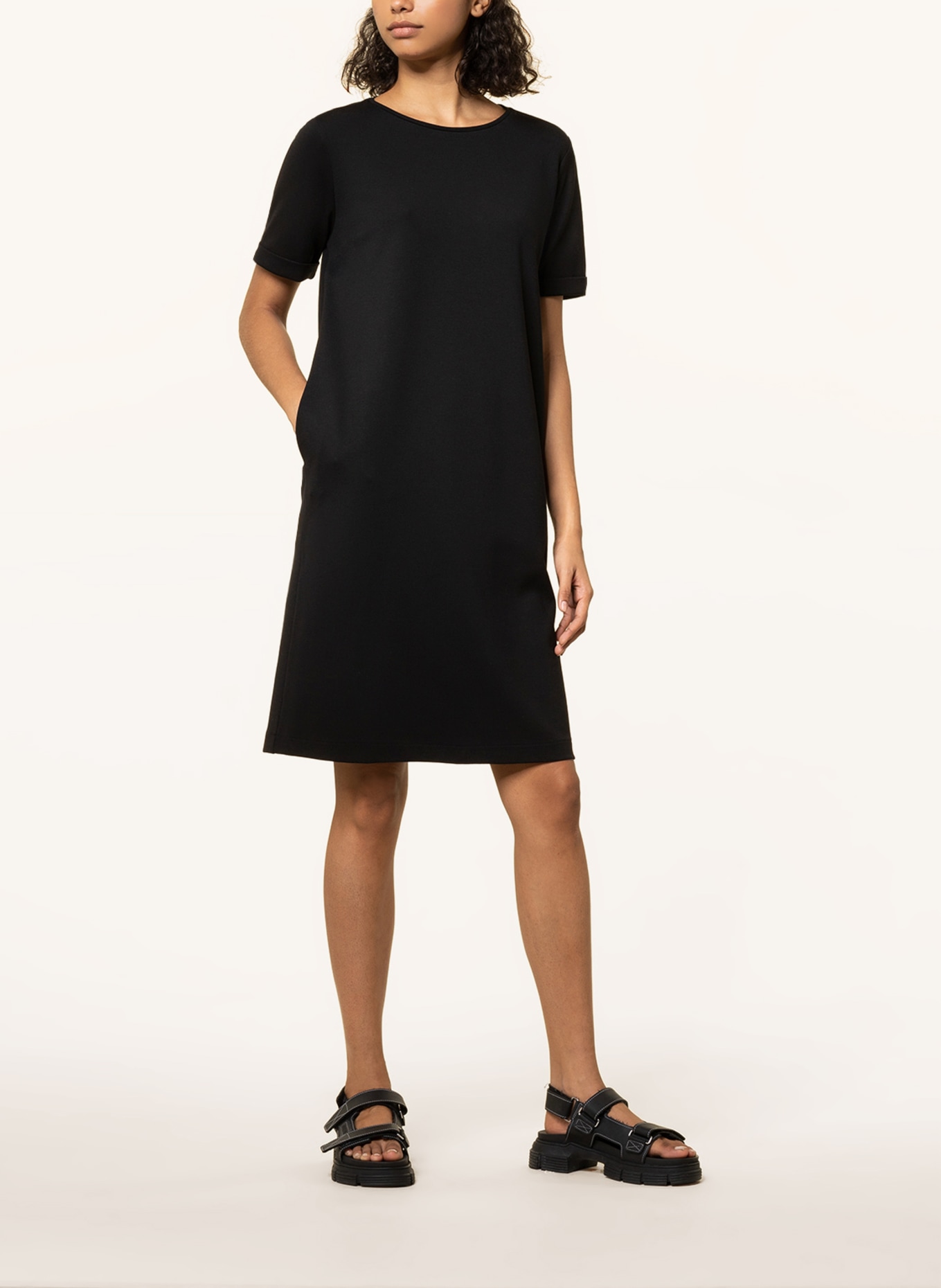 ARMEDANGELS Jersey dress MAAILA, Color: BLACK (Image 2)
