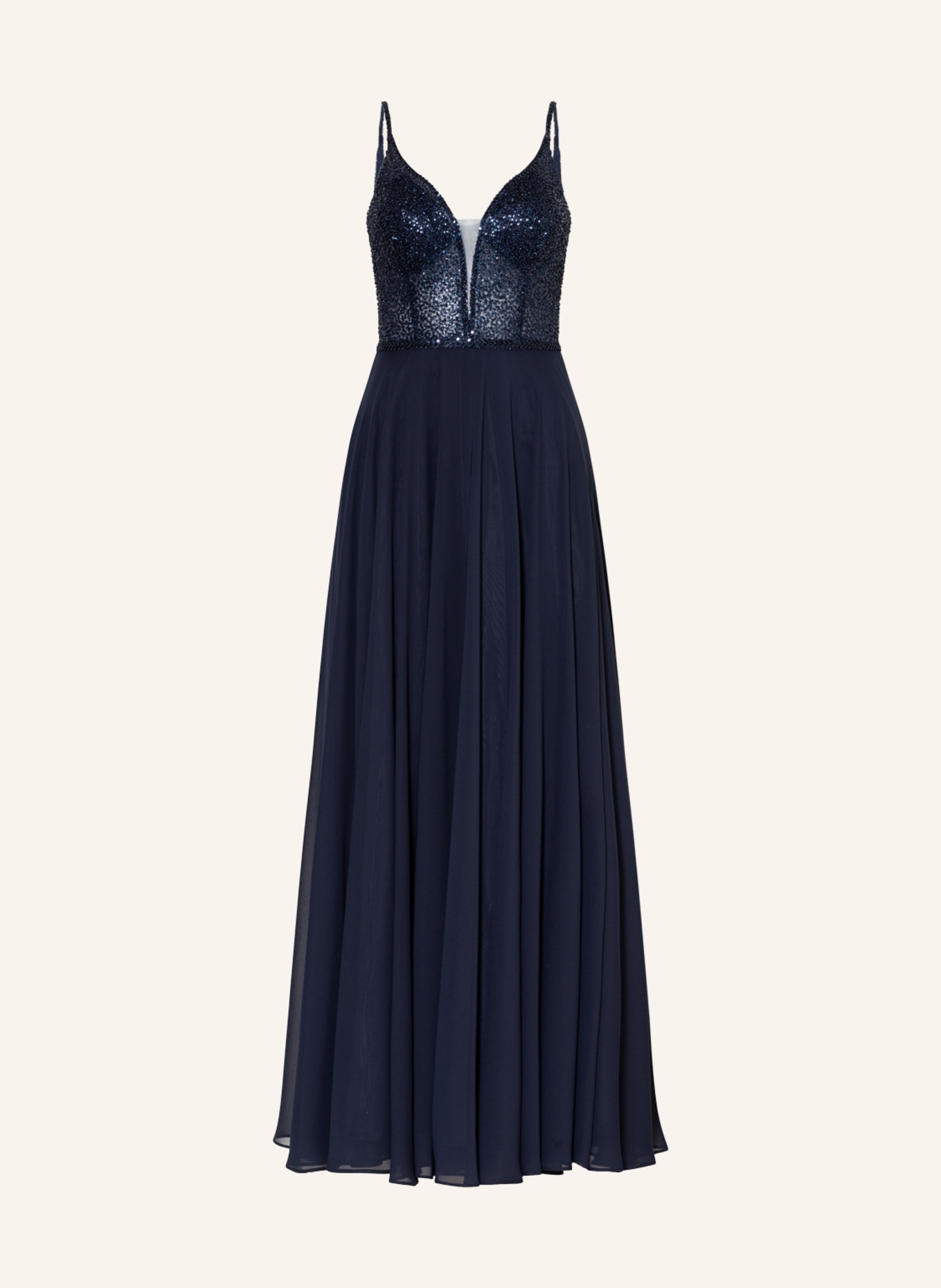 SWING Dress with sequins, Color: DARK BLUE (Image 1)