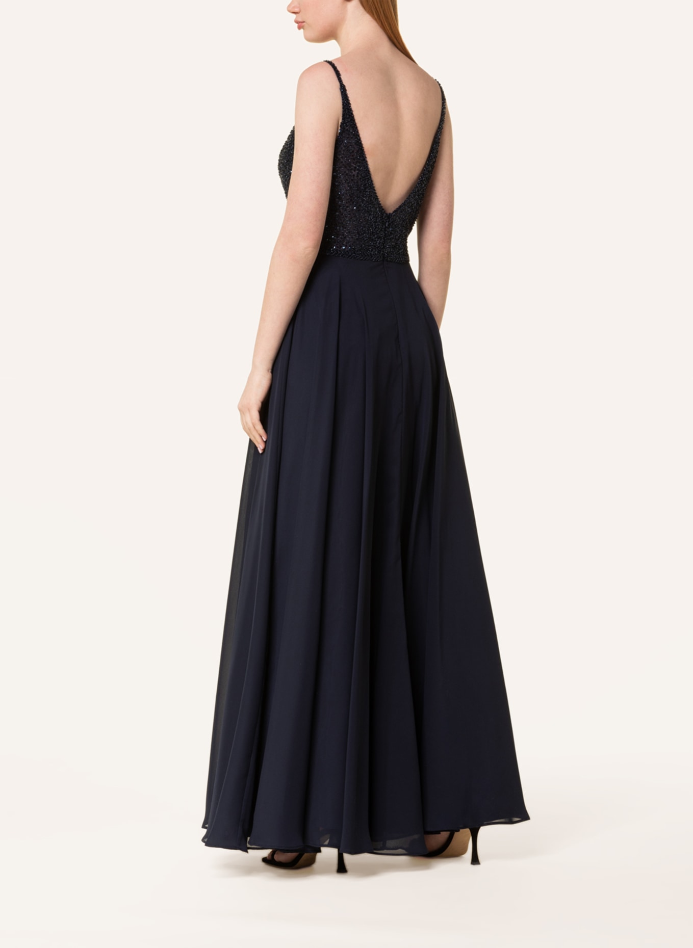 SWING Dress with sequins, Color: DARK BLUE (Image 3)