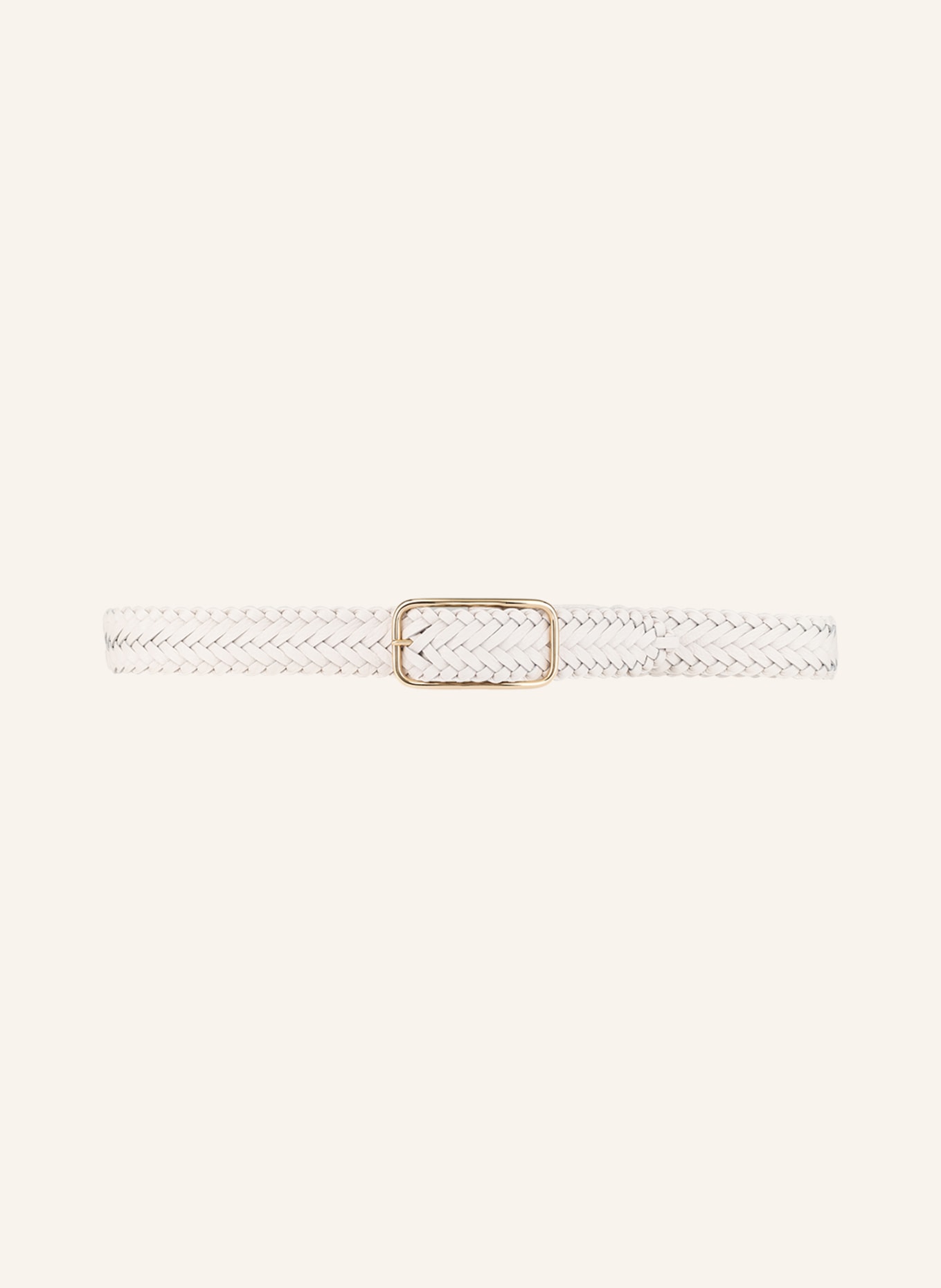 abro Leather belt, Color: WHITE (Image 2)