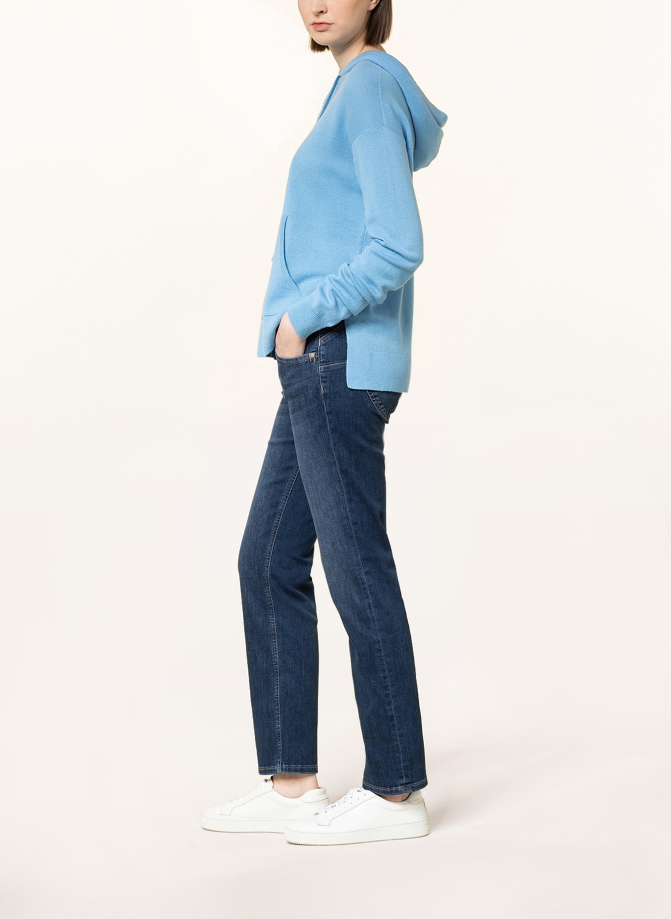 darling harbour Straight jeans, Color: DARK BLUE USED (Image 4)