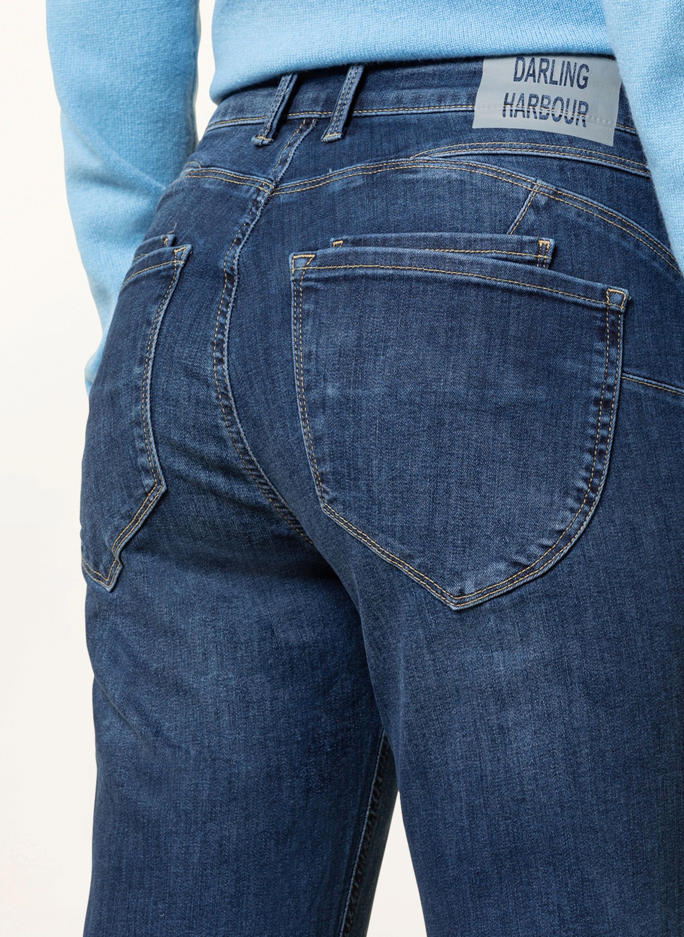 darling harbour Straight jeans, Color: DARK BLUE USED (Image 5)