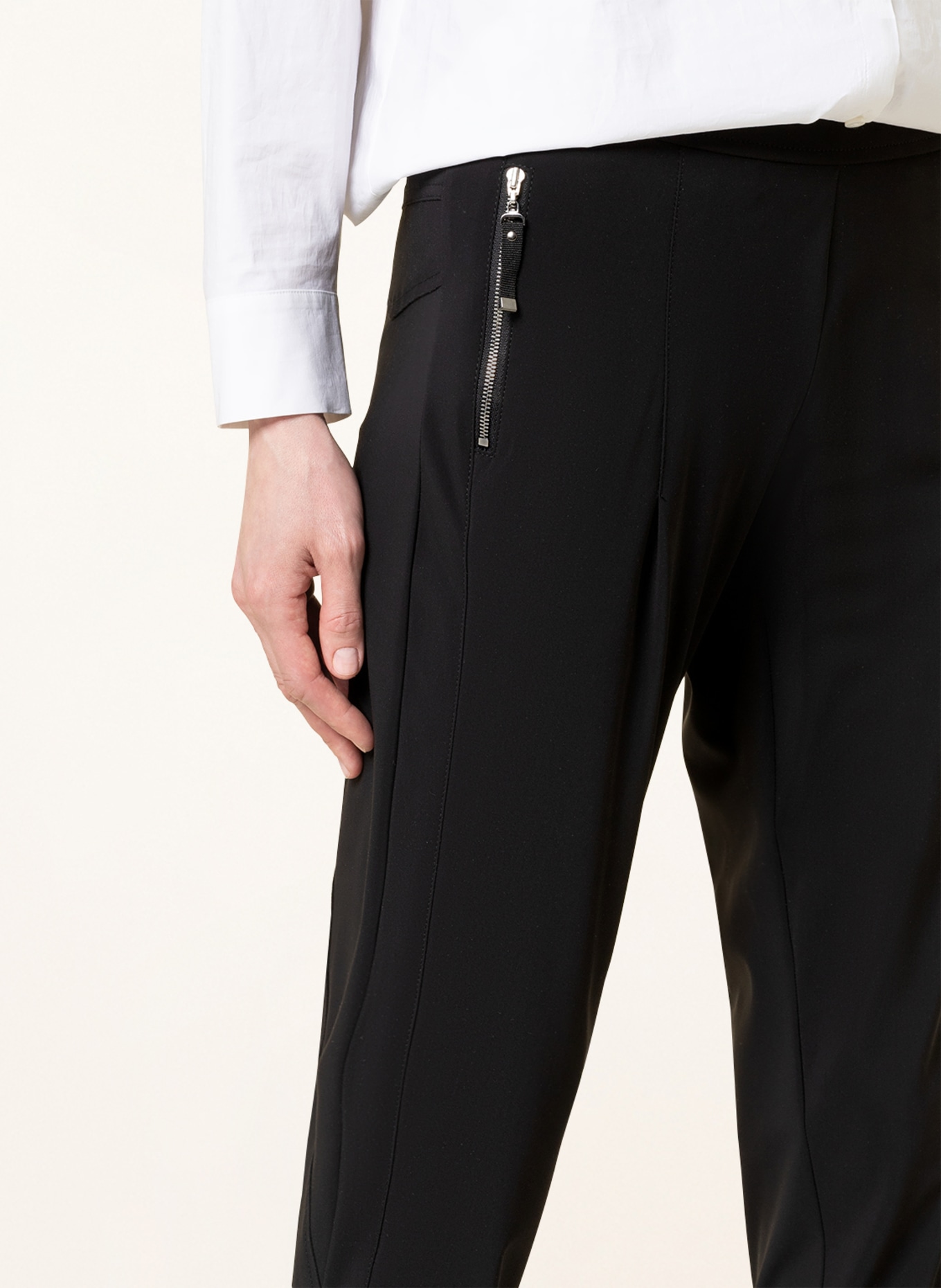 RAFFAELLO ROSSI Trousers TOMKE in jogger style, Color: BLACK (Image 5)