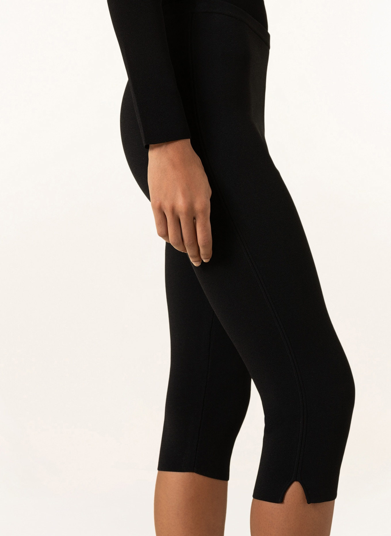 TOTEME 3/4 leggings, Color: BLACK (Image 5)