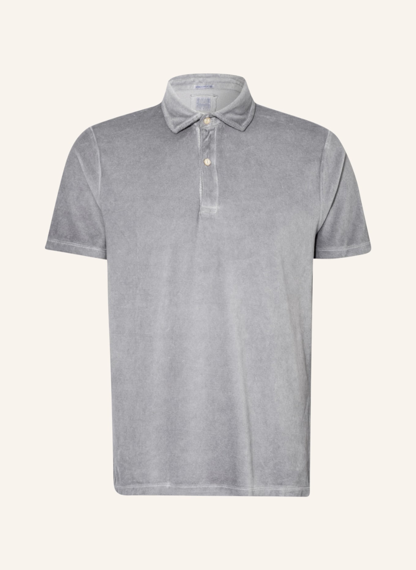 BETTER RICH Velour polo shirt , Color: GRAY (Image 1)