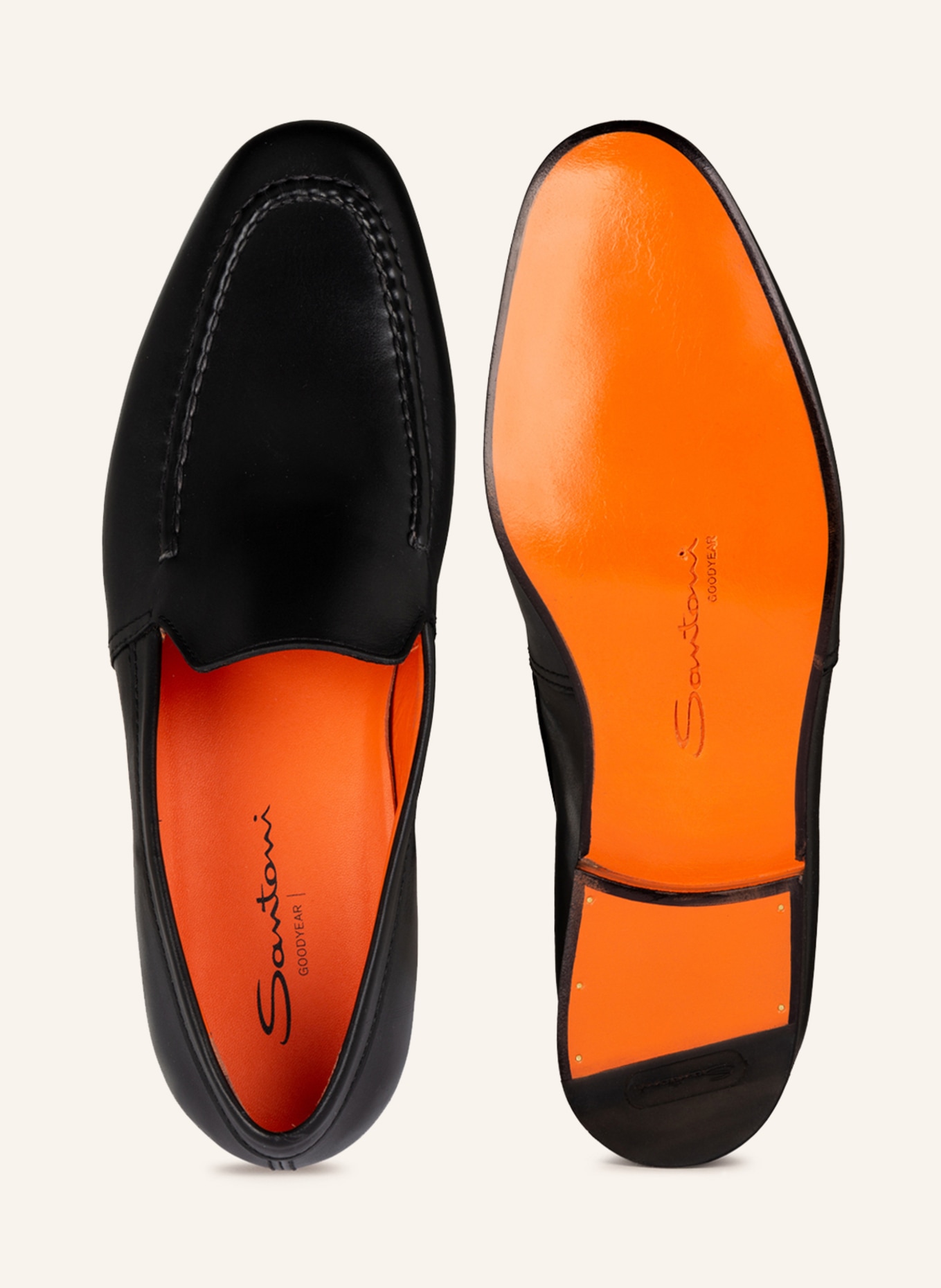Santoni Pantofle DAISY, Kolor: CZARNY (Obrazek 5)