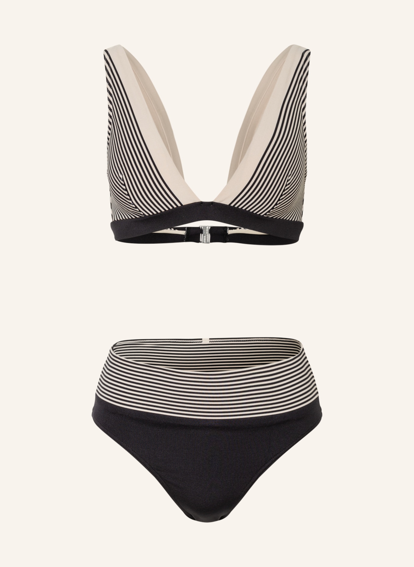 IODUS Bralette bikini LEZAKA, Color: BLACK/ ECRU (Image 1)