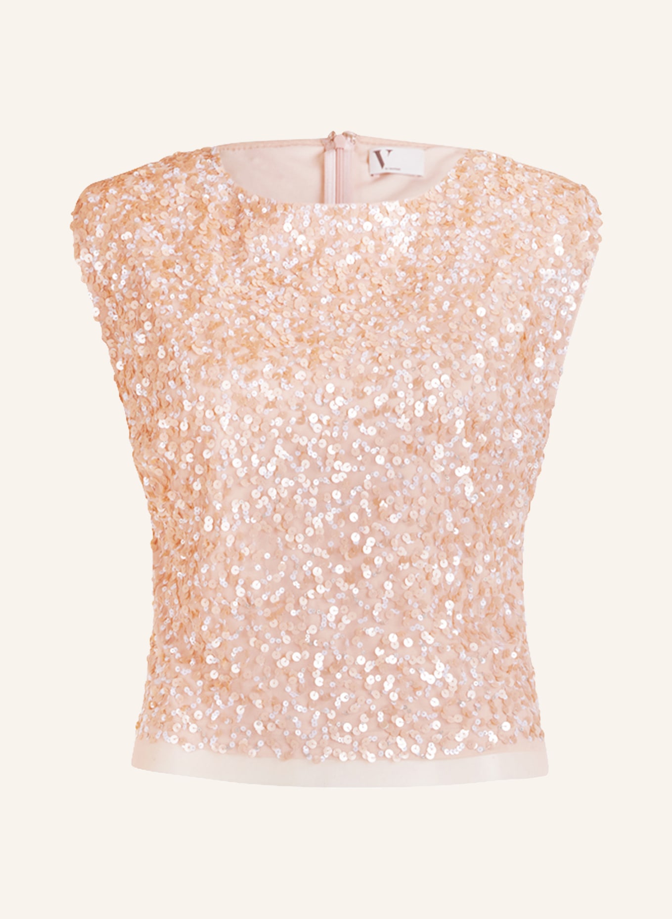 V by Vera Mont Blouse top with sequins, Color: NUDE (Image 1)
