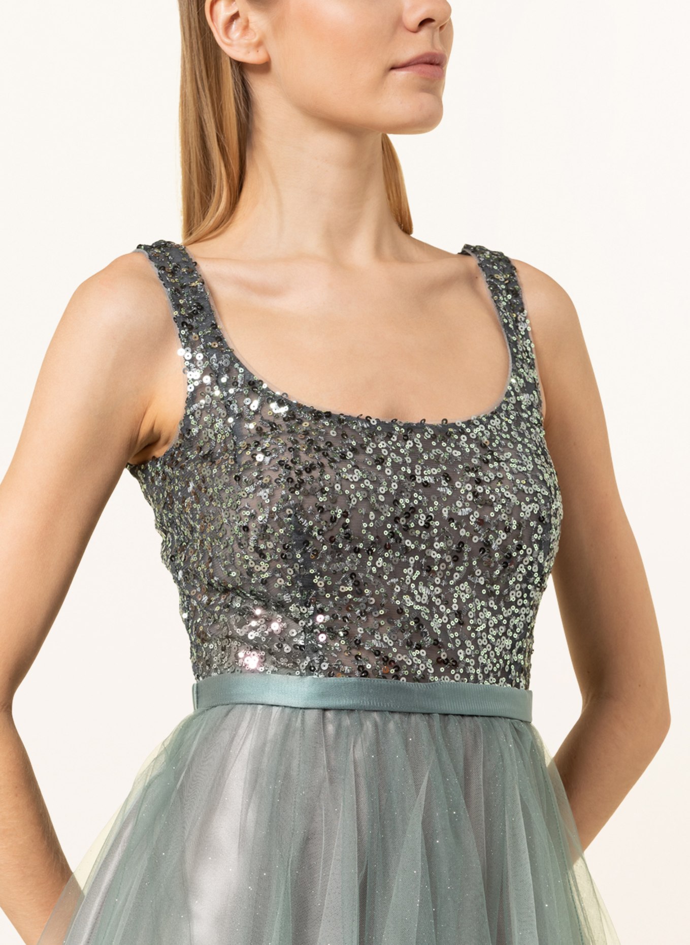 VM Vera Mont Evening dress with sequins, Color: GREEN (Image 4)
